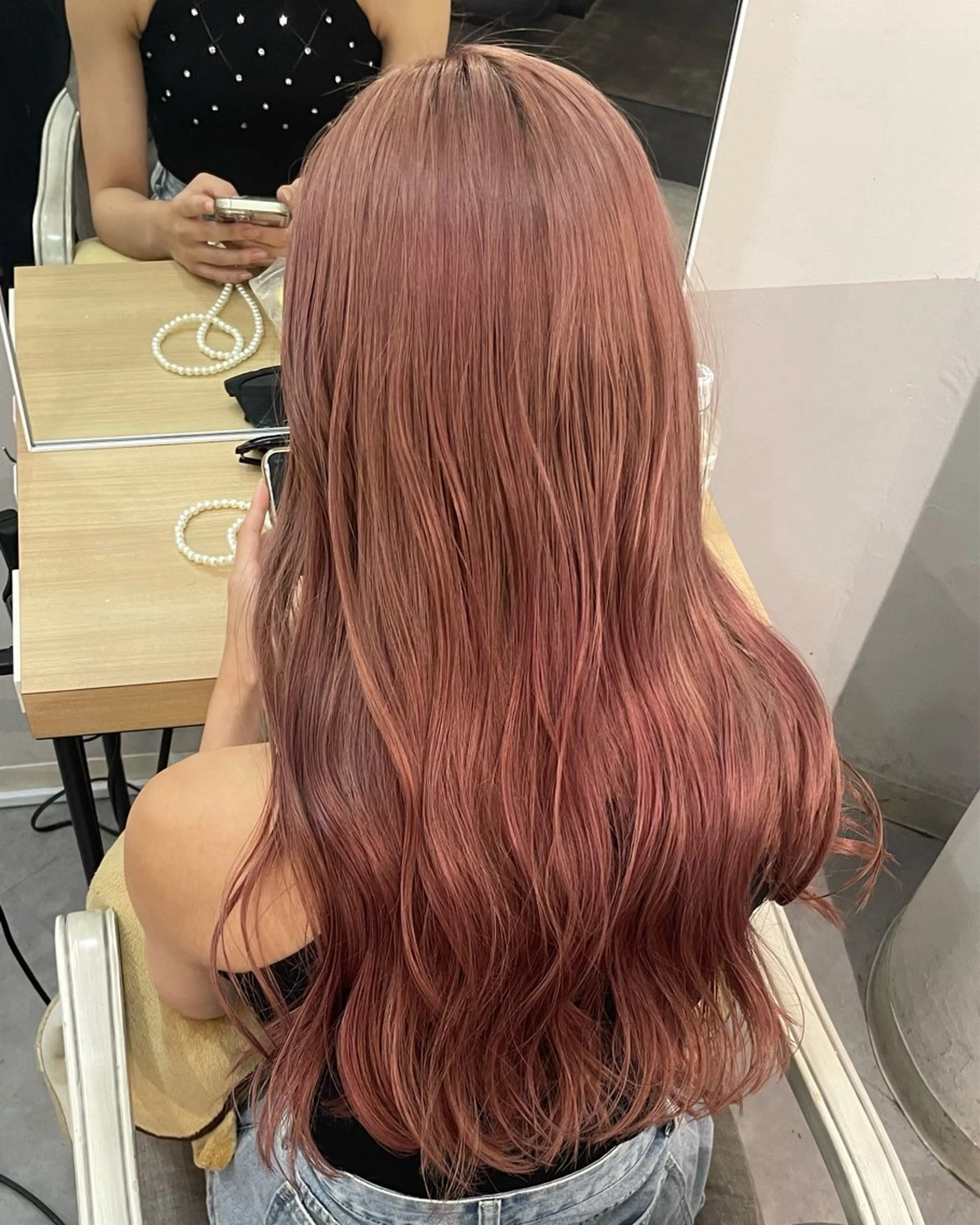 ロング カラー 💚色落ちまで可愛い 髪質改善カラーゆうまのヘアスタイル