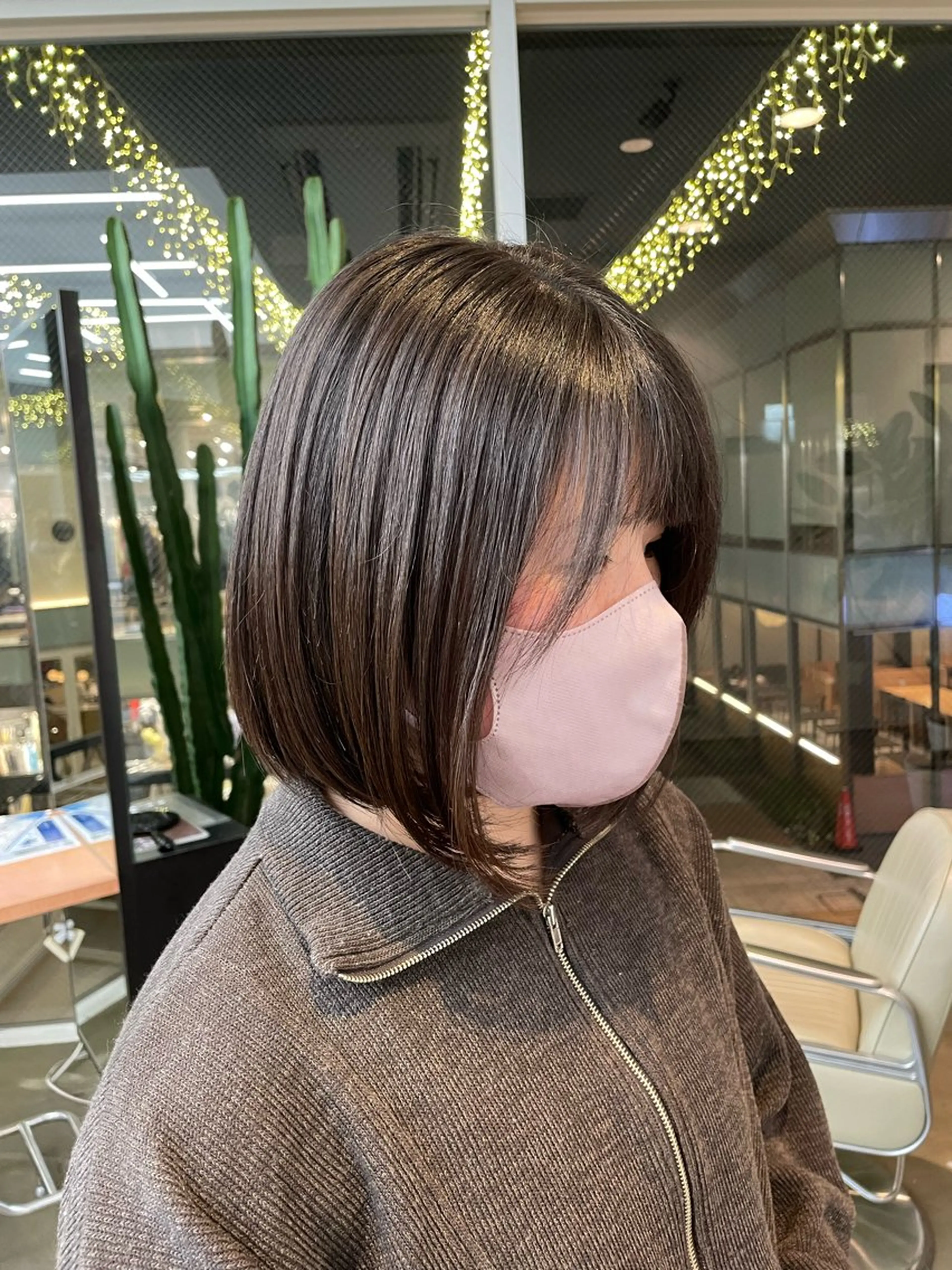 ショート ボブ カット トリートメント ヘアセット 🍑まき/カット /髪質改善カラー🍑のヘアスタイル