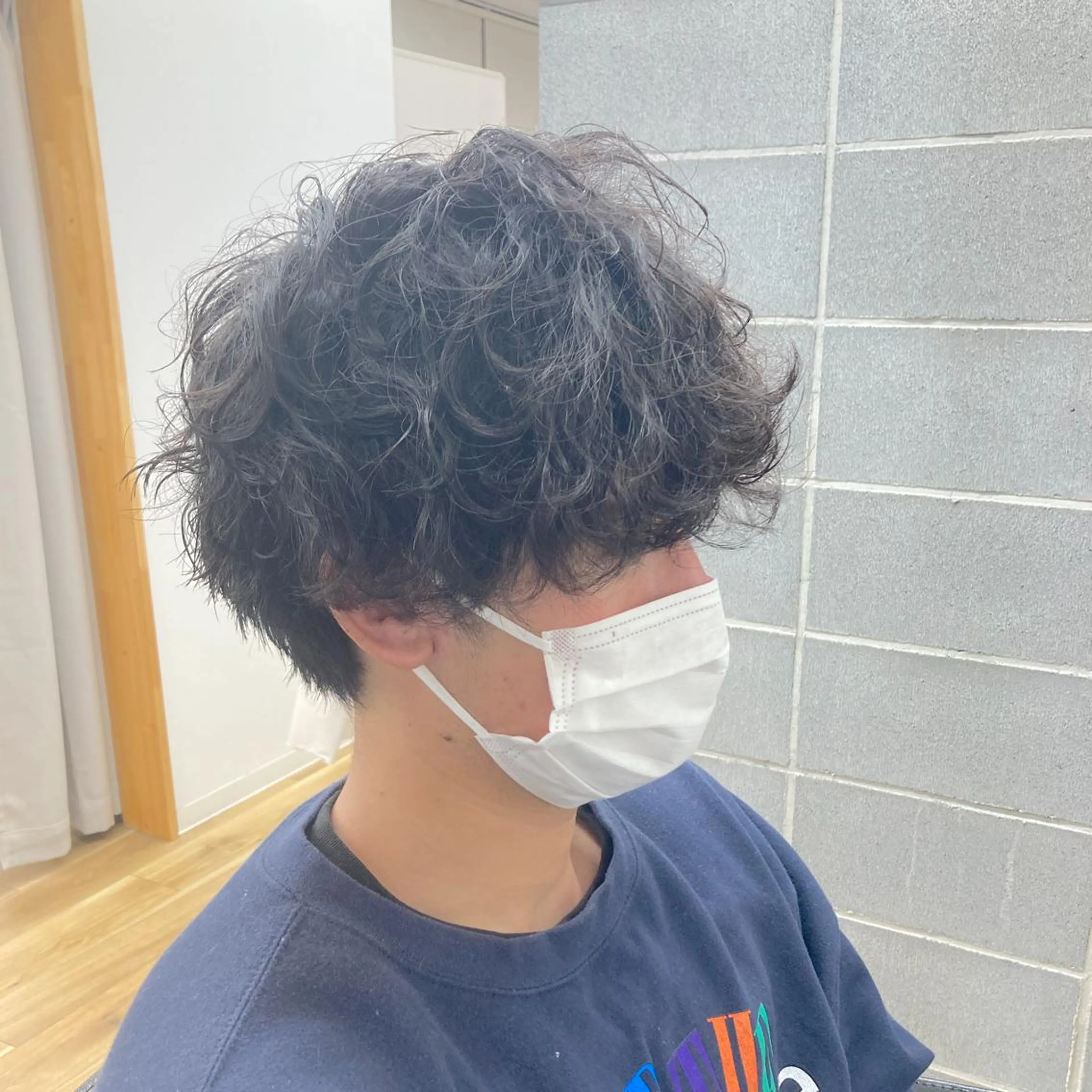 ミディアム メンズ ミディアムパーマ マッシュ メンズパーマ 波巻きパーマ メンズ特化/垣見 隼人のヘアスタイル