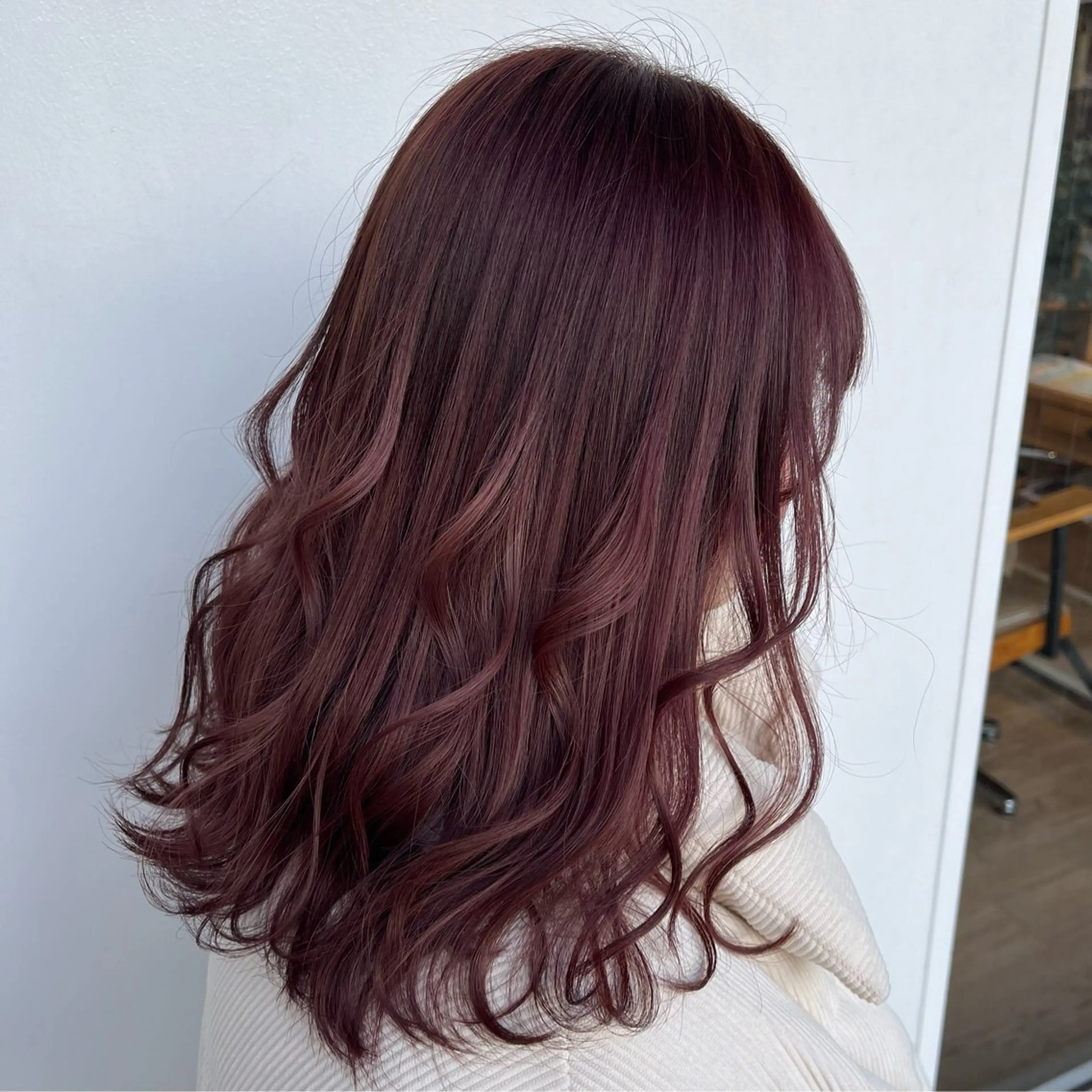 カラー ブラウンカラー ピンクカラー 加藤 菜々子のヘアスタイル