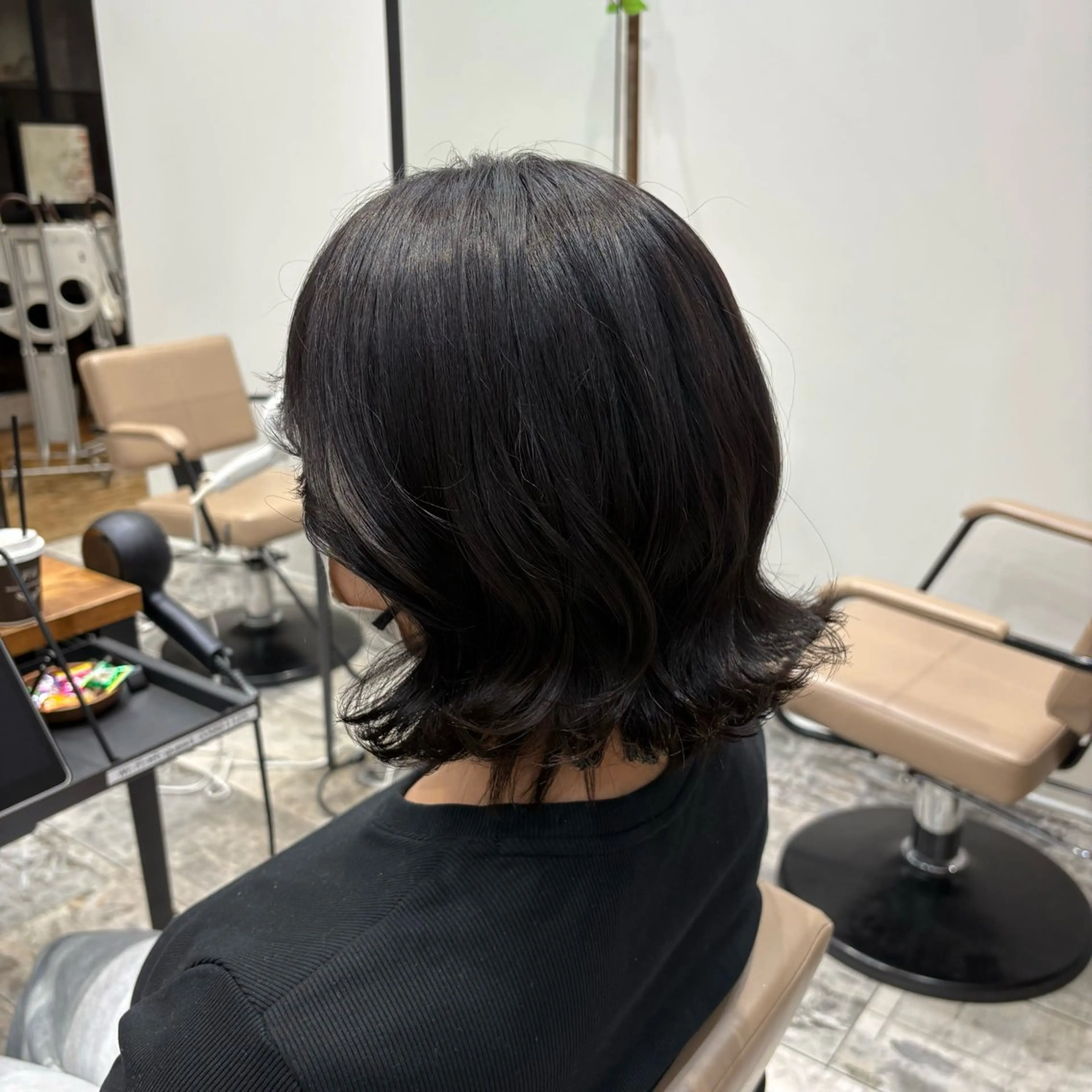 ミディアム ヘアカラー トリートメント 大木 唯月のヘアスタイル