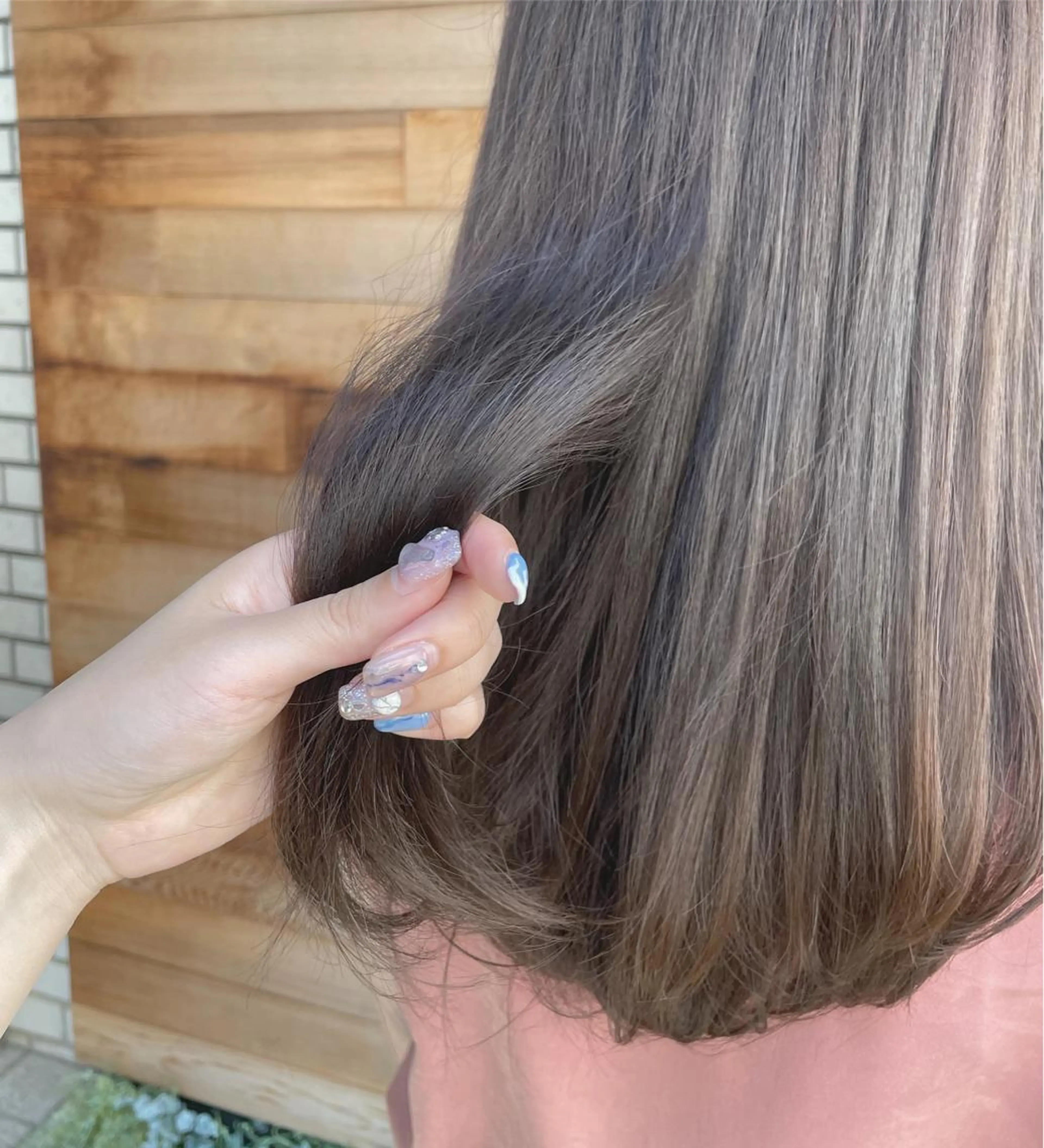 ロング カラー グレージュ NATSUMI 🐻‍❄️🤍のヘアスタイル