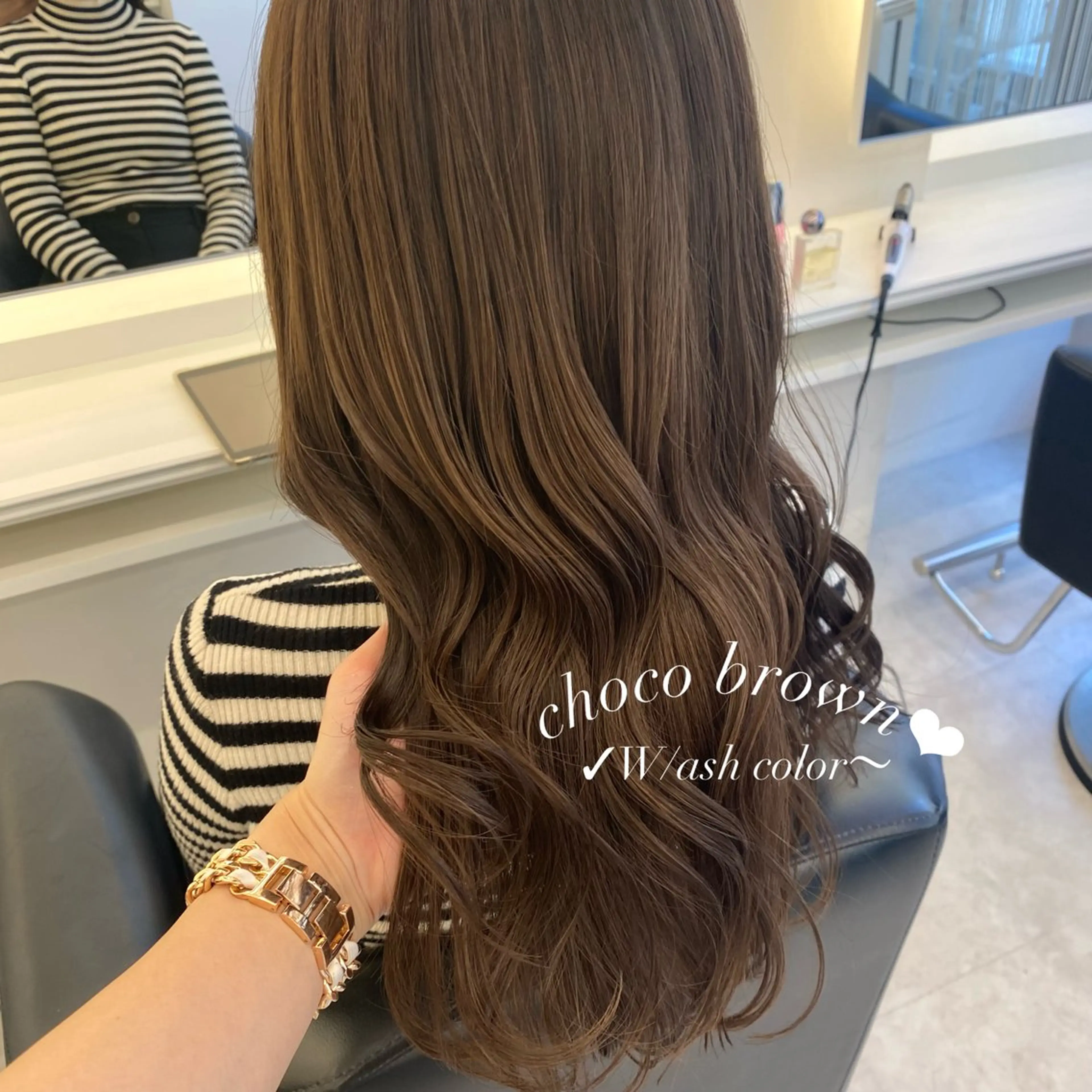 セミロング カラー ParveMix♡ 加藤理沙のヘアスタイル