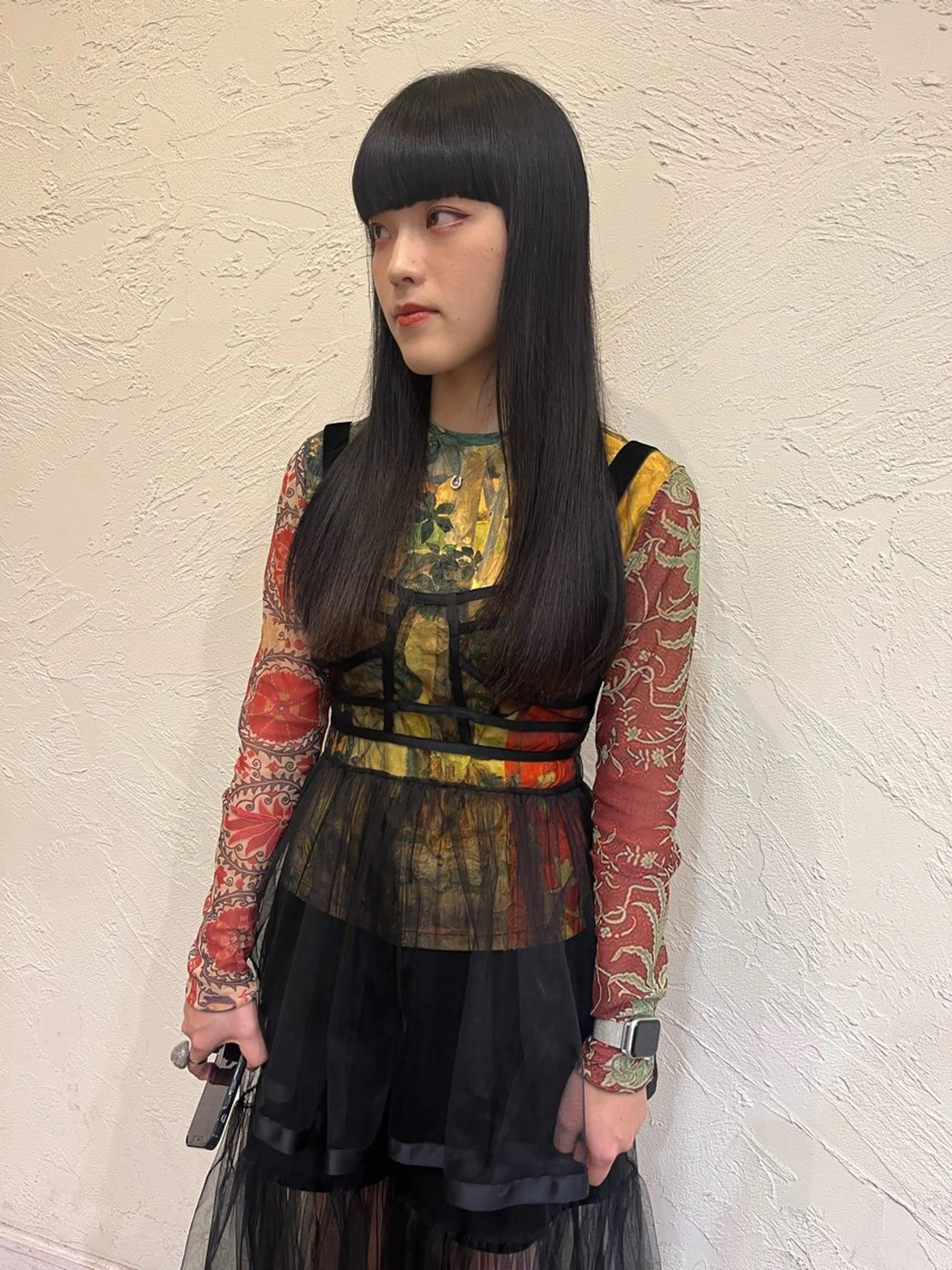 ロング 松野 心音のヘアスタイル