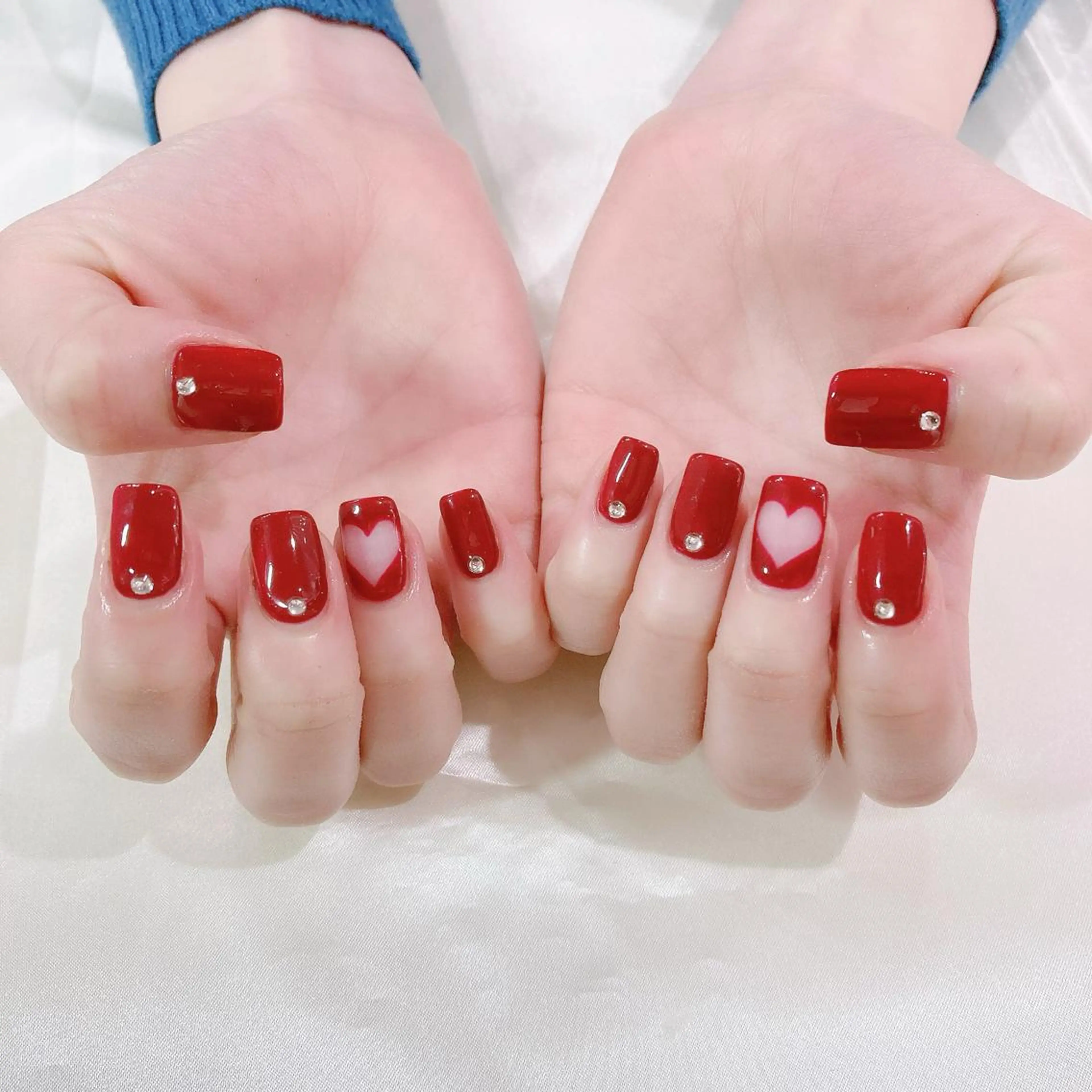ネイル アートネイル ボルドー 入学式 ジェルネイル 卒業式 ハンドネイル Nail Kのネイルデザイン