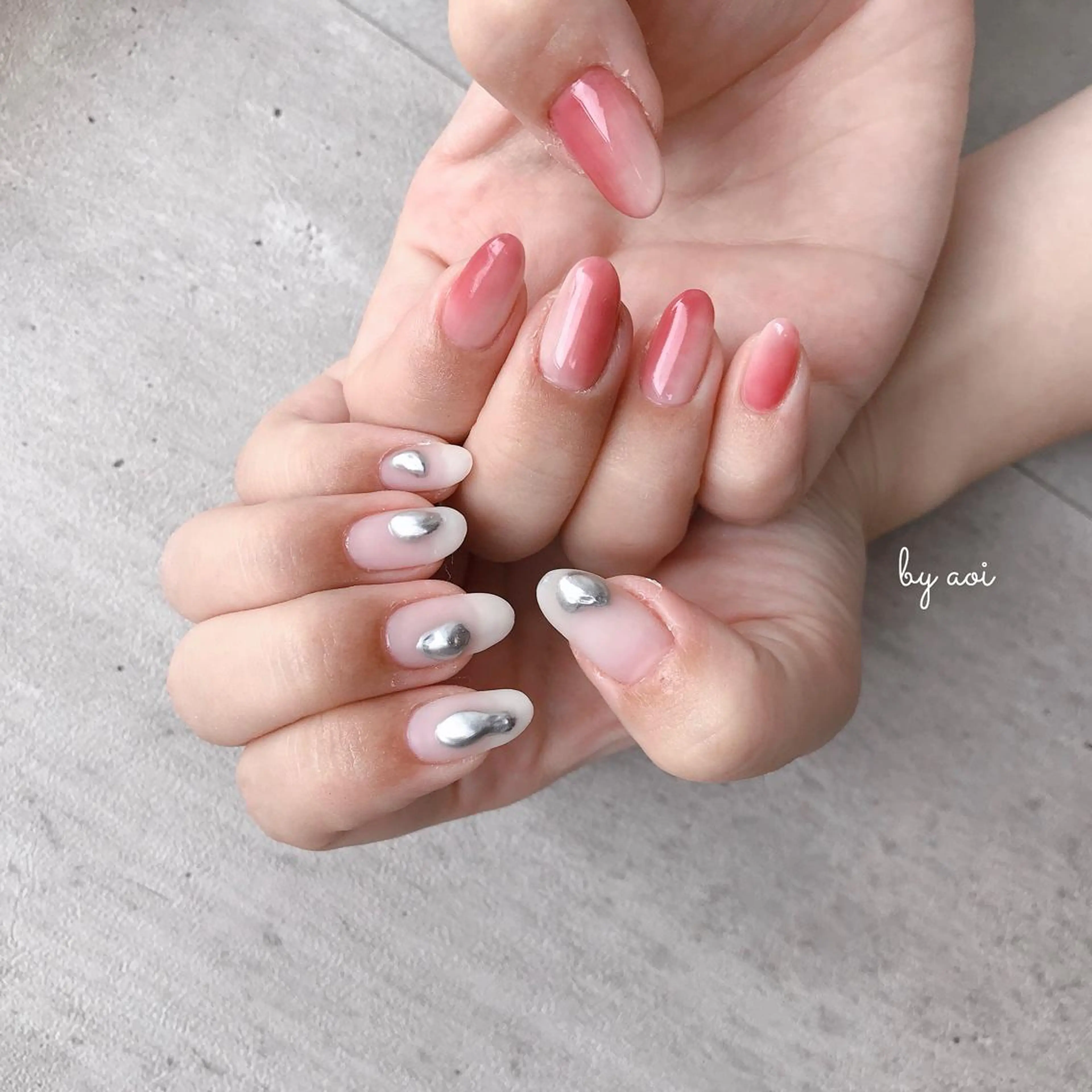 ネイル シルバー Utopia nail_のネイルデザイン