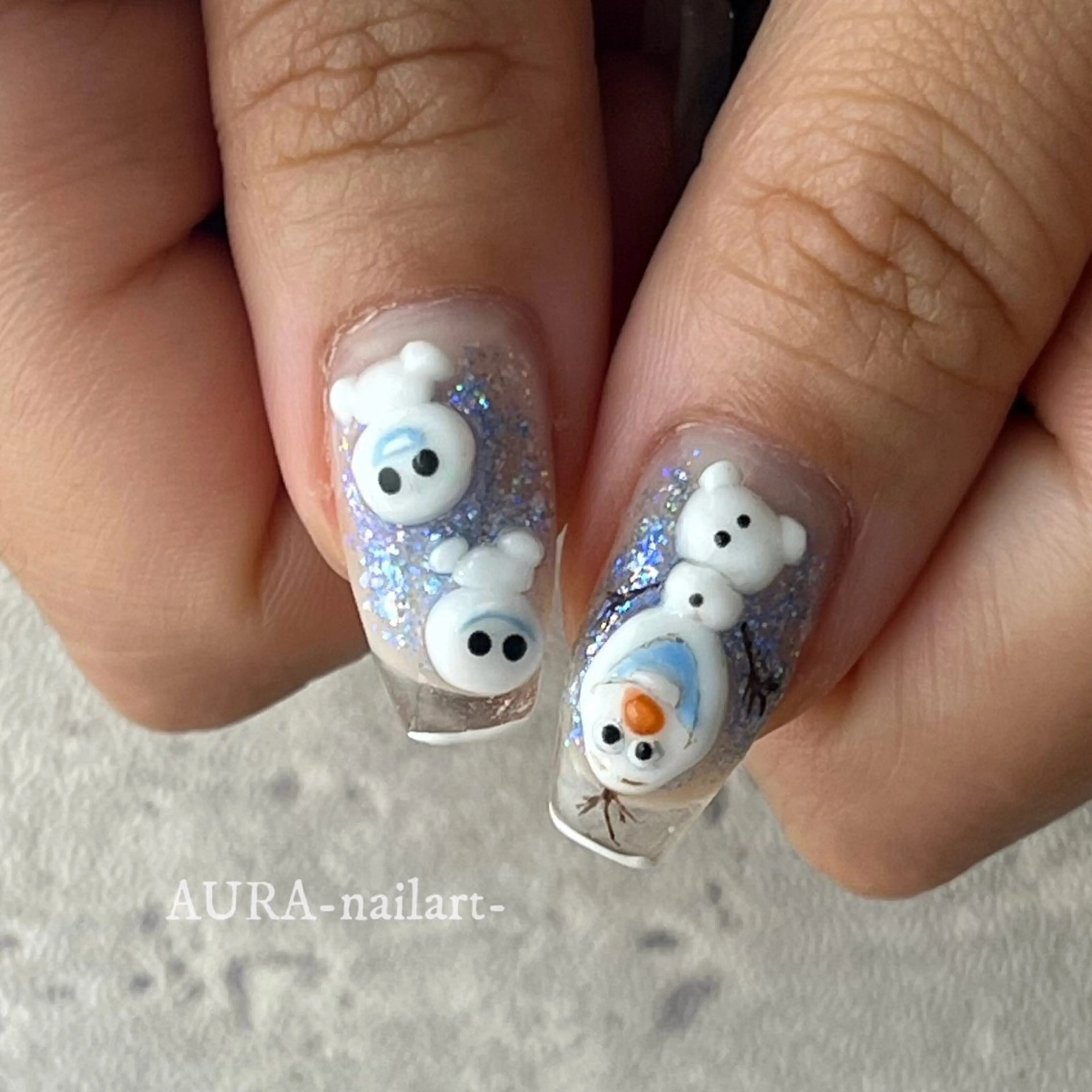 ネイル ハンドネイル フットネイル AURA nailartのネイルデザイン