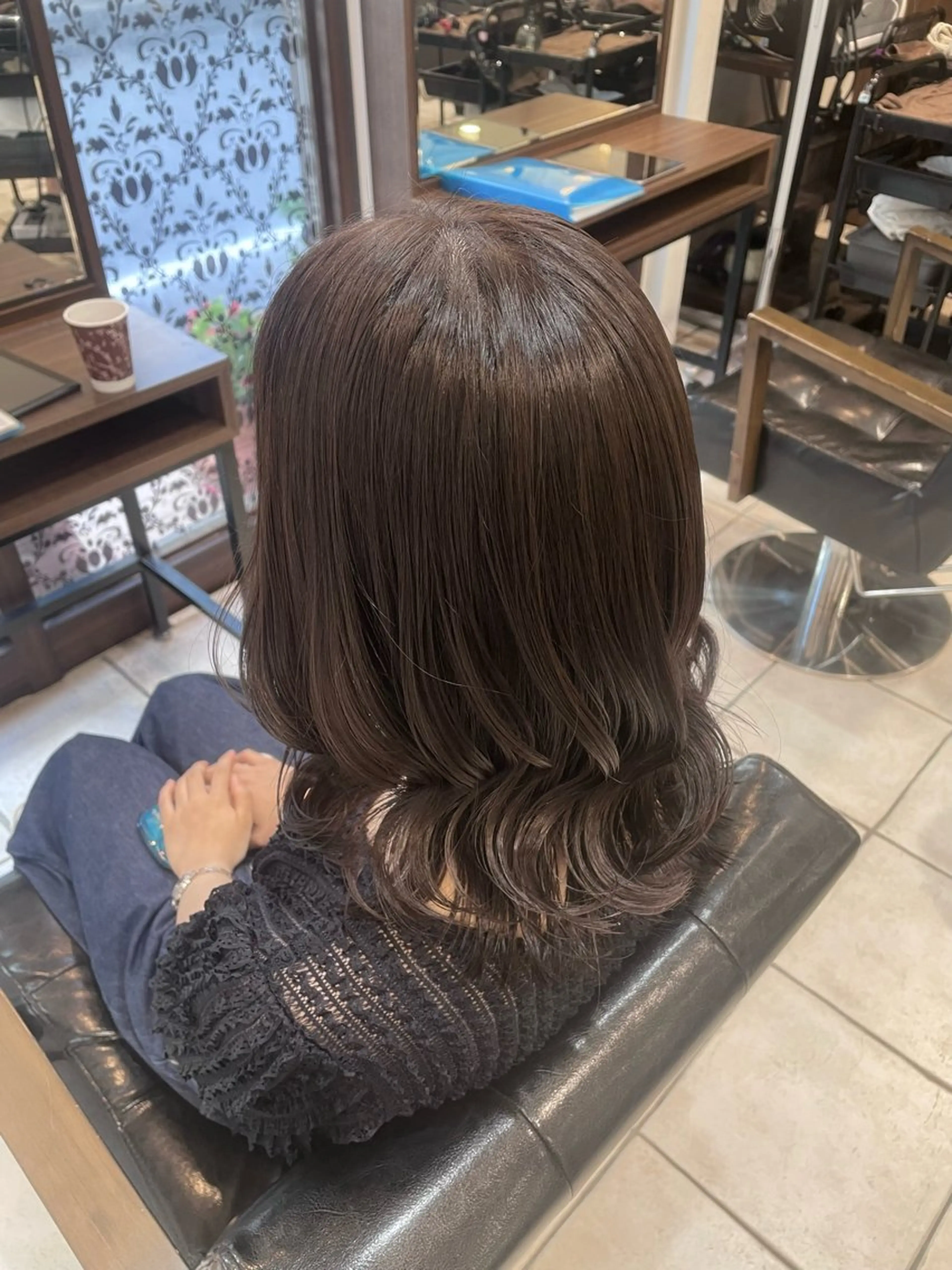 カラー ベージュカラー 透明感カラー オリーブベージュ ヘアカラー 🌼 misaki 🌼のヘアスタイル