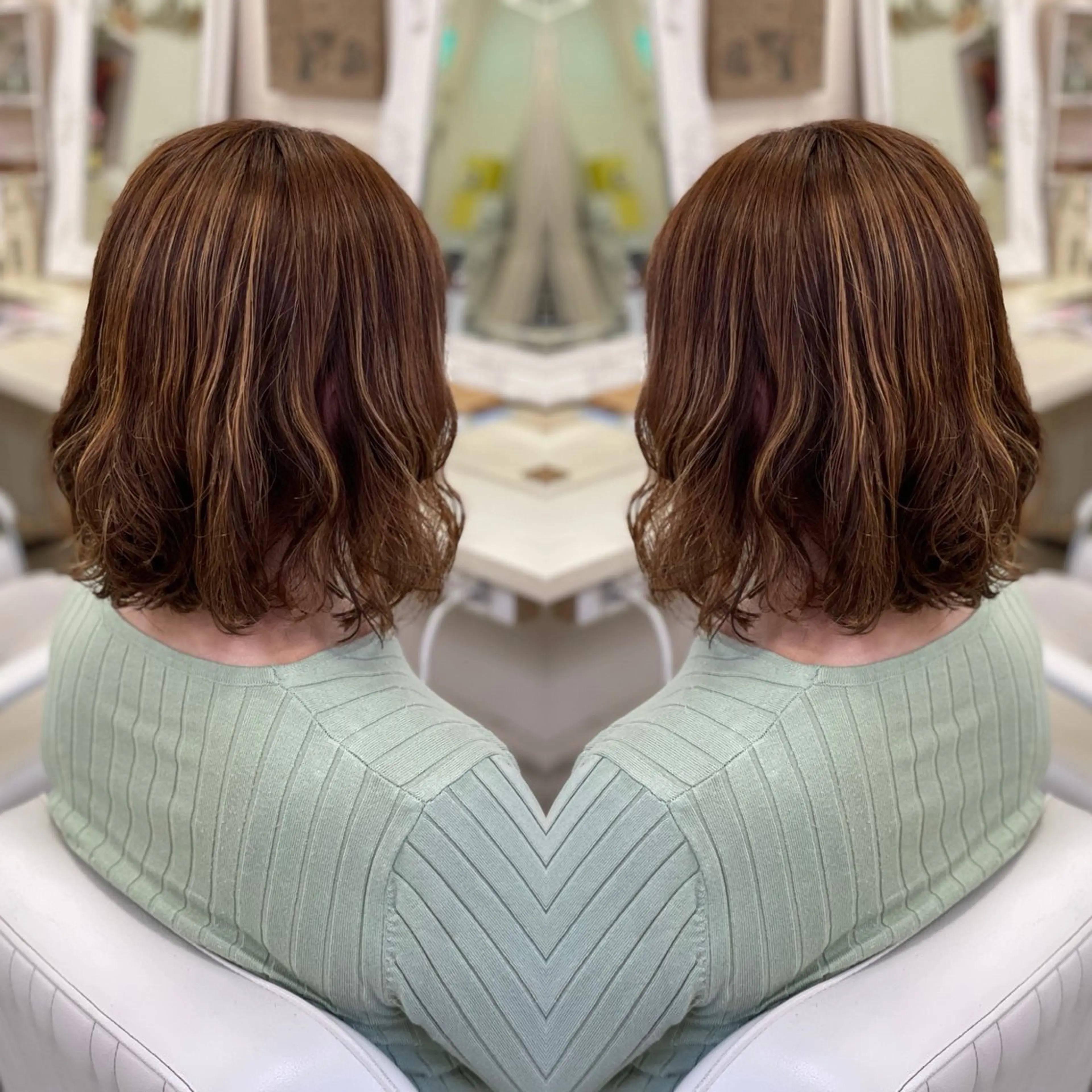 パーマ ボブ bloomPremium所属・岡山美容院bloom HONOKAのヘアスタイル