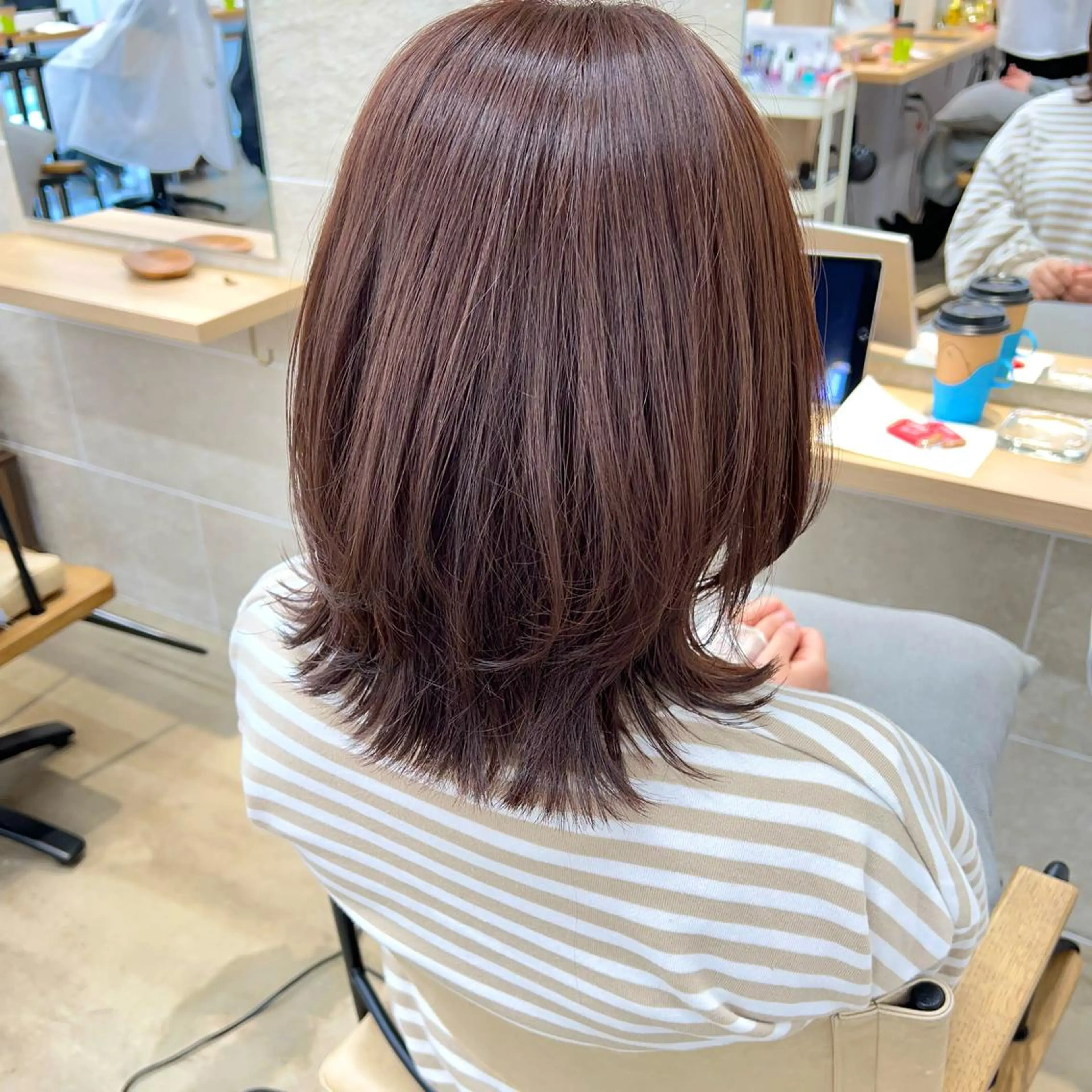 ミディアム カラー ベージュカラー ブリーチ ダブルカラー ブリーチなしカラー ピンクカラー ✨️今だけ無料✨️ 鶴田みなみのヘアスタイル