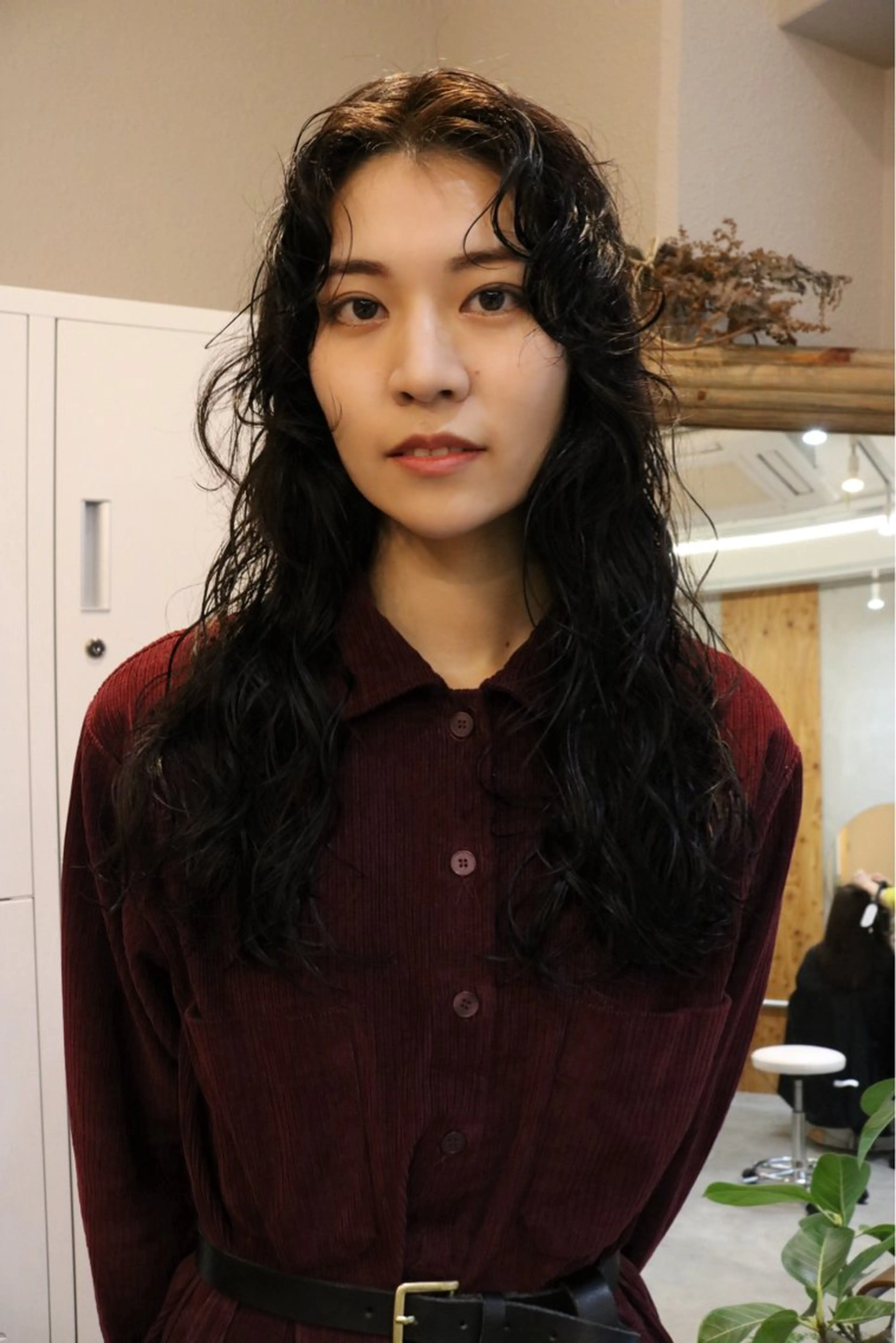 ロング パーマ カット パーマ トリートメント 松村 澪里のヘアスタイル