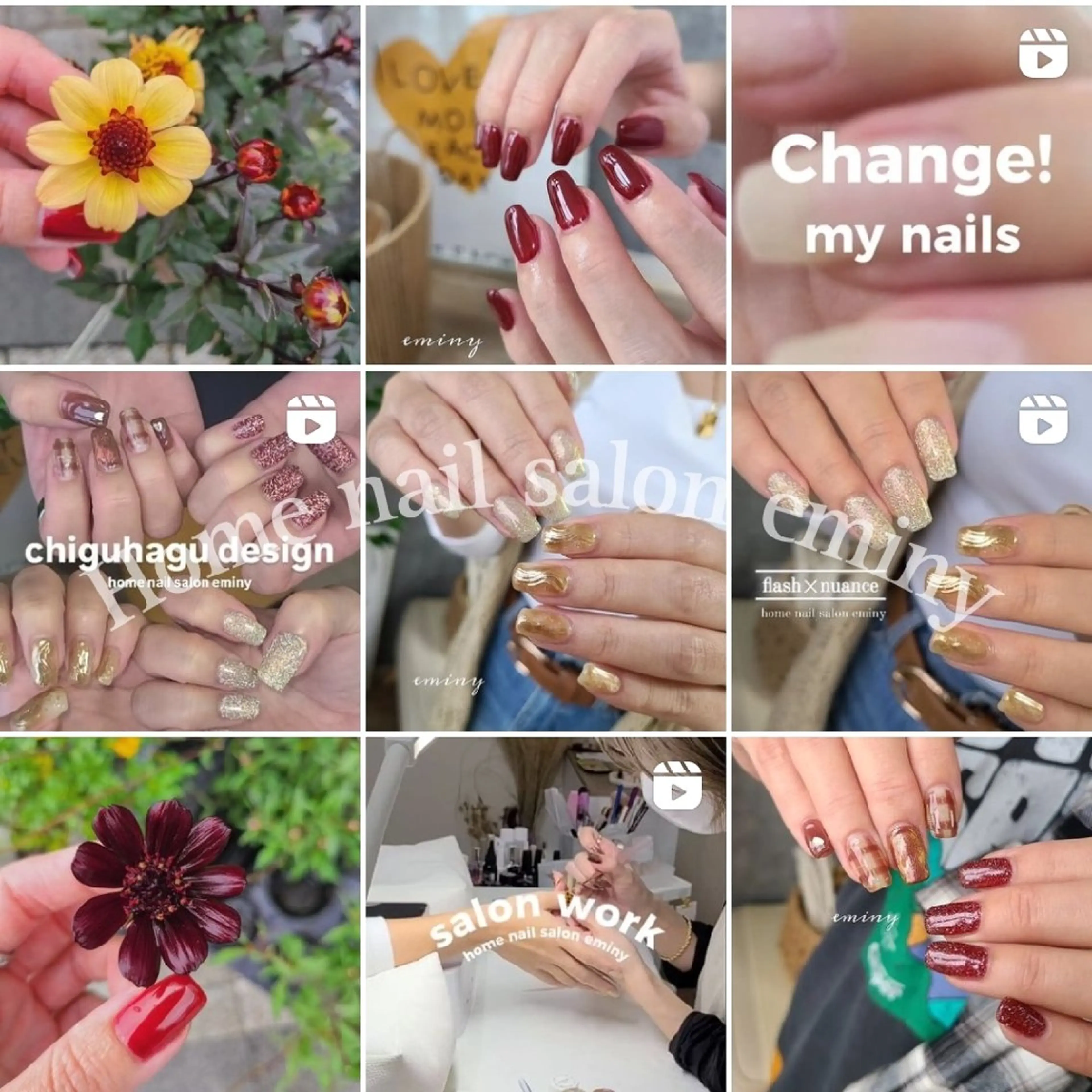 ネイル フラッシュネイル 韓国ネイル マグネットネイル ニュアンスネイル ぷっくりネイル ハンドネイル nail salon  eminyのネイルデザイン