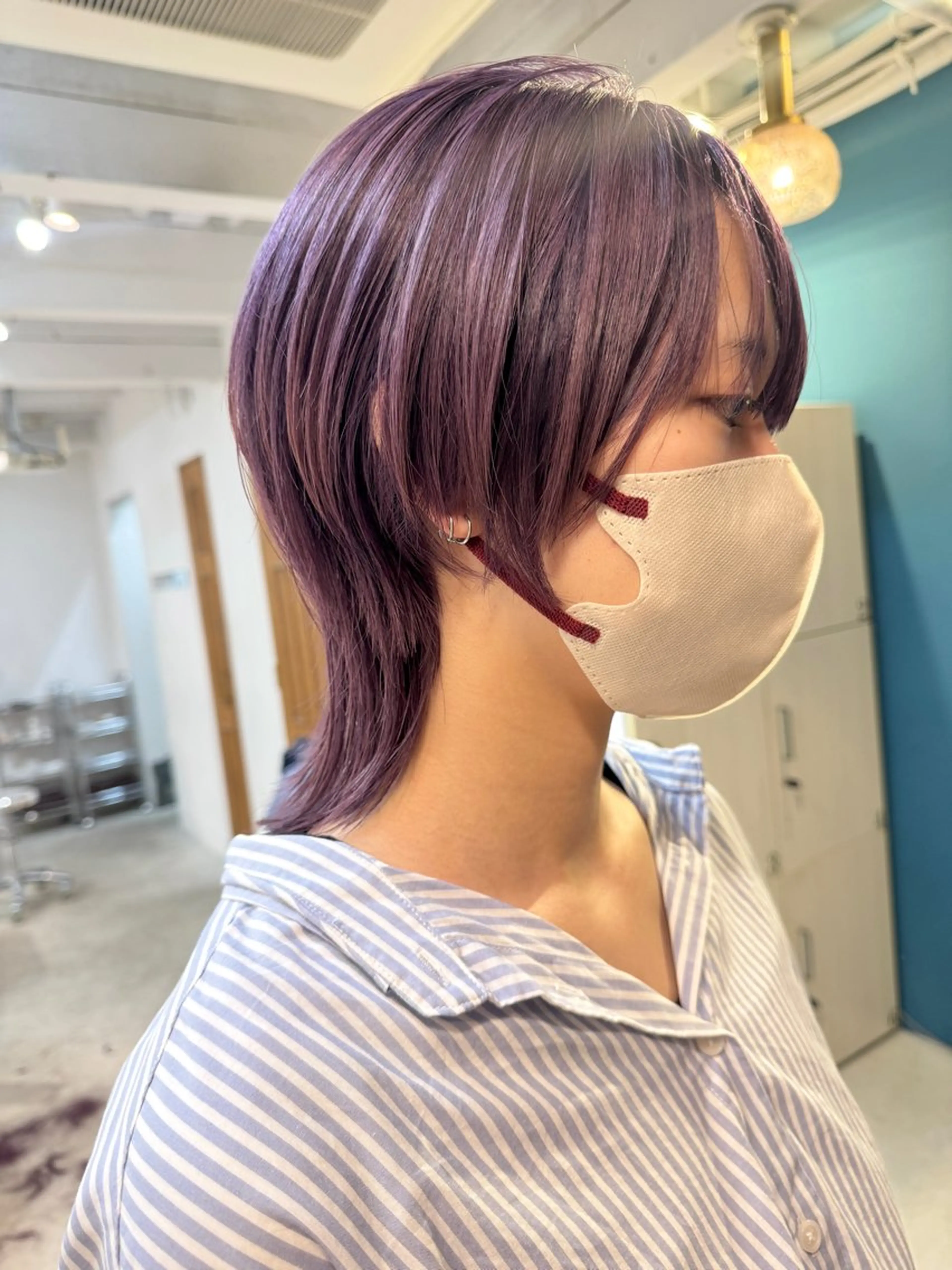 ミディアム カラー カット ヘアカラー トリートメント 透明感カラー/ハイト ーン/メイク/umiのヘアスタイル