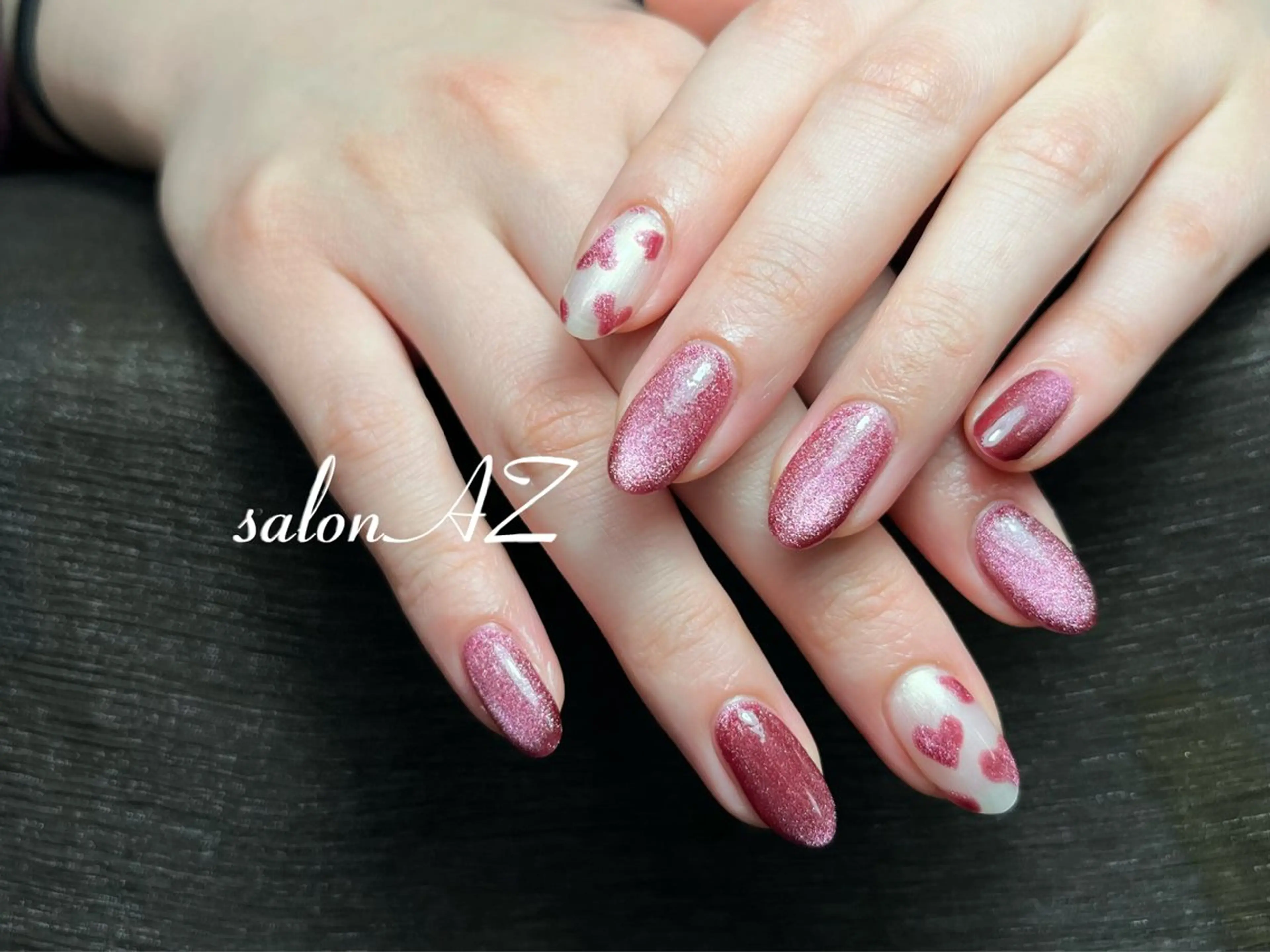 ネイル 長さ出し フットネイル フレンチネイル マグネットネイル ニュアンスネイル ハンドネイル salonAZ トップネイリストのネイルデザイン