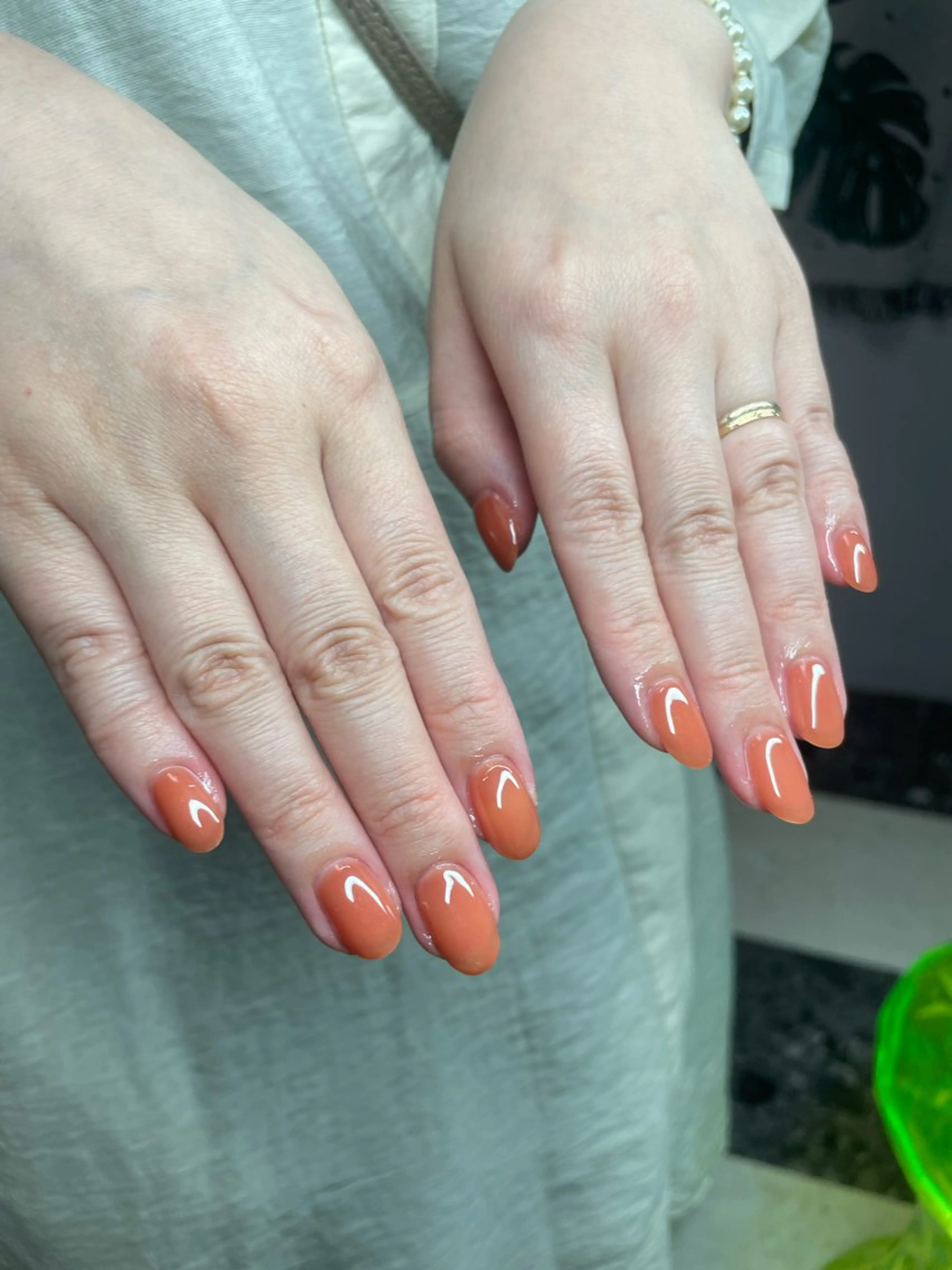 ネイル ワンカラーネイル シンプルネイル ハンドネイル posa nail モエミのネイルデザイン