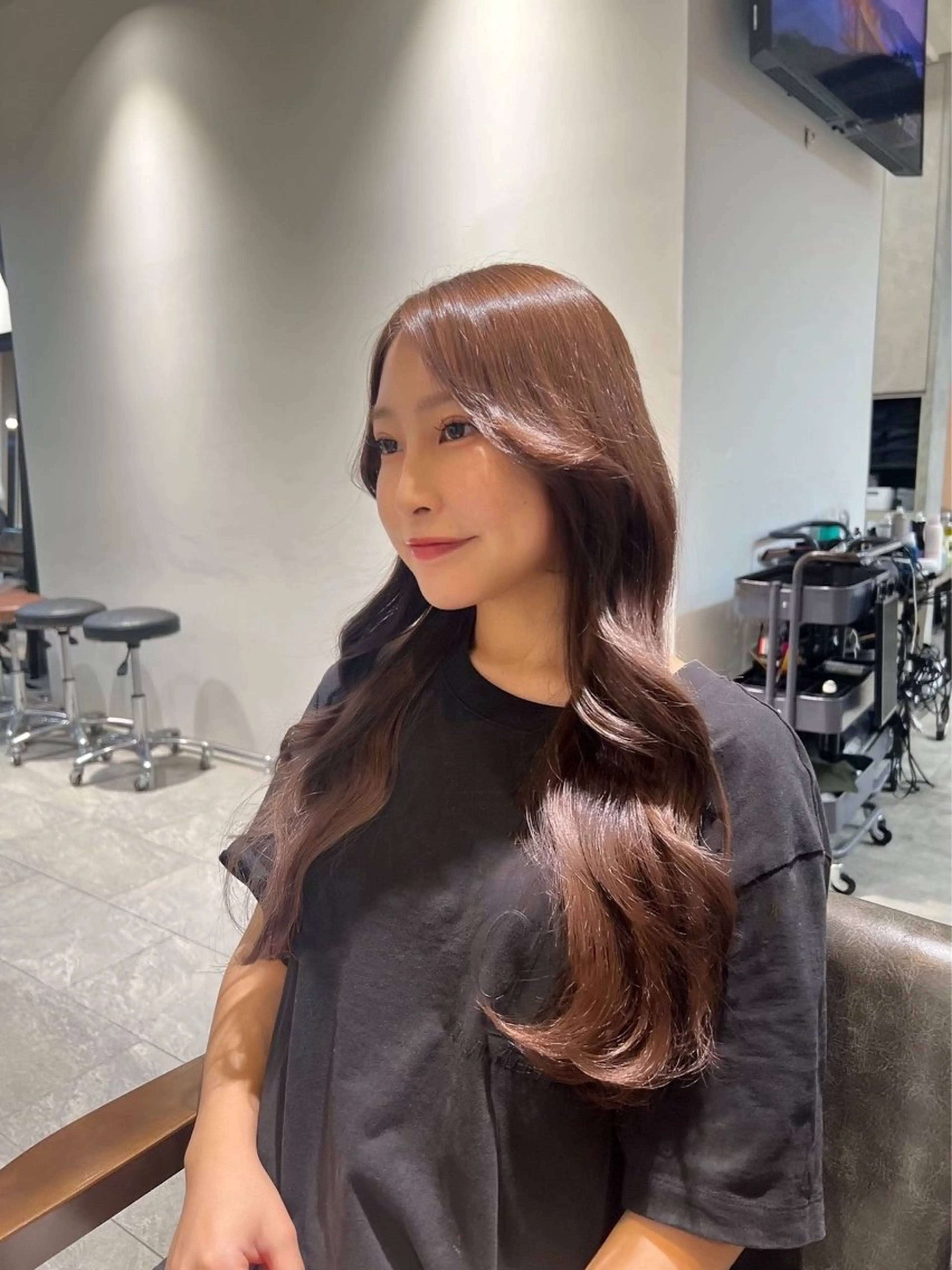 ロング カラー ヘアアレンジ 🎀ハイトーン・艶 カラー HANA🎀のヘアスタイル