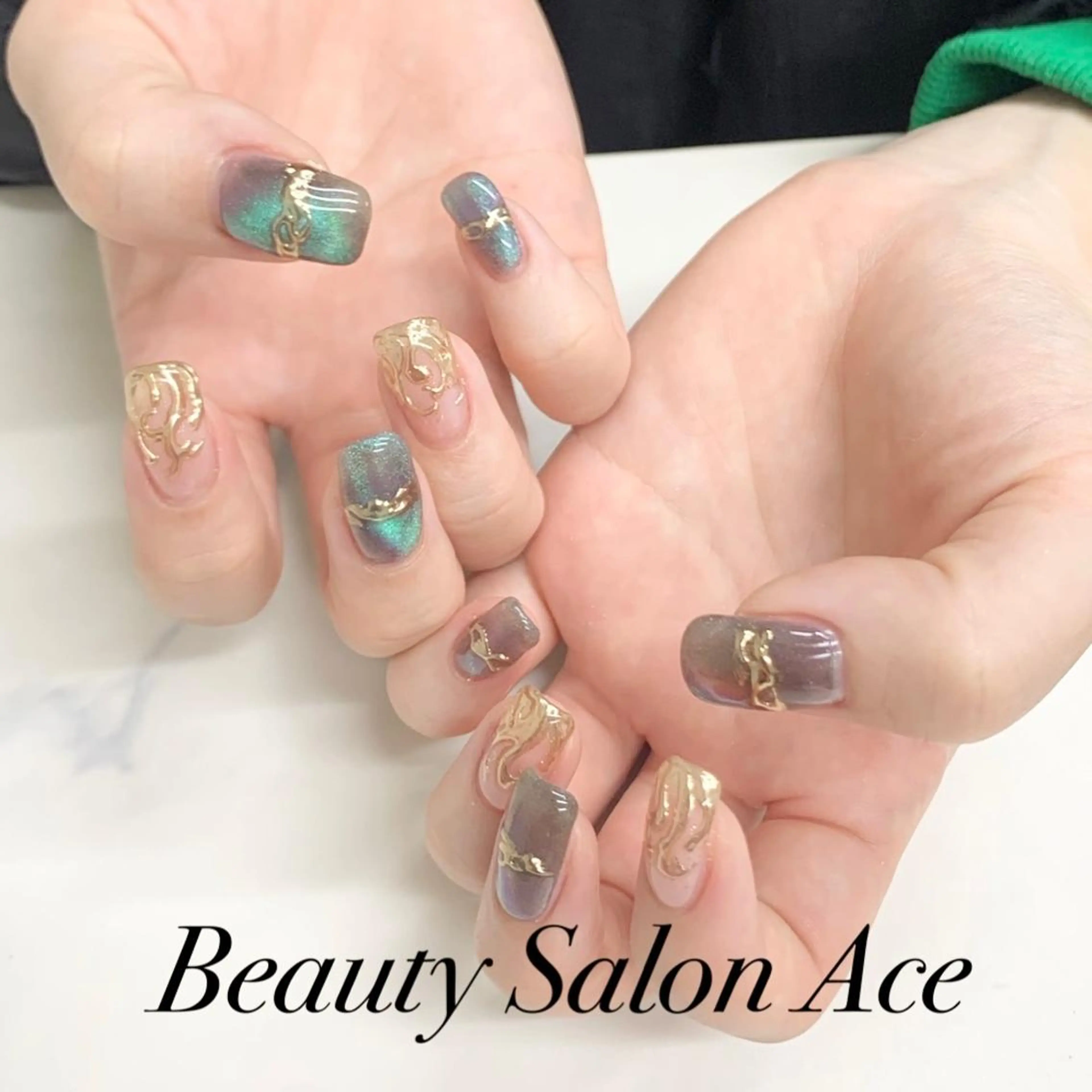 ネイル メンズネイル ハンドネイル ハンドケア Beauty Salon Ace（ネイルサロン　エース）所属・池袋フィルイン Ace♡長さだしのネイルデザイン