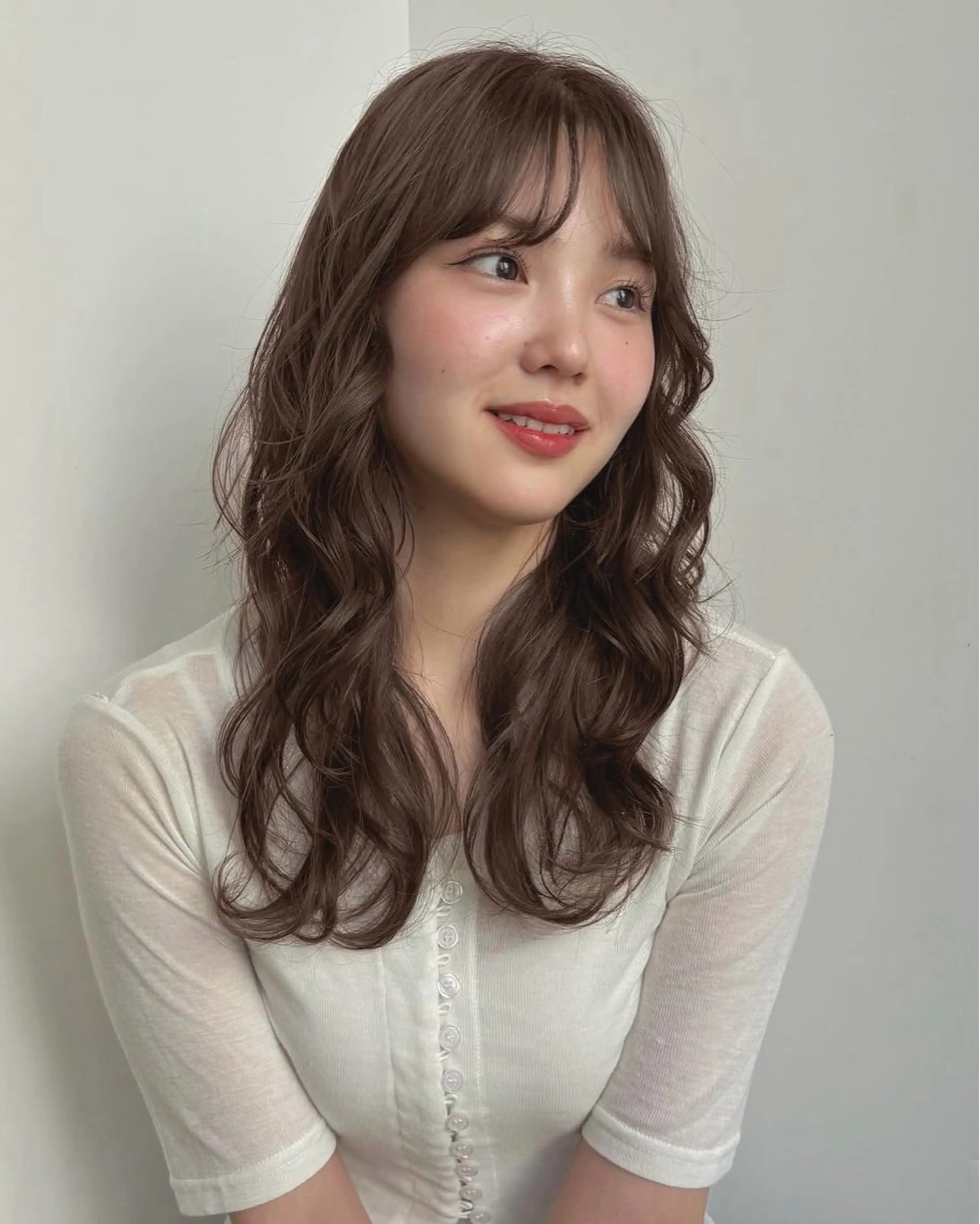 ロング パーマ パーマ 南出 碧夢のヘアスタイル