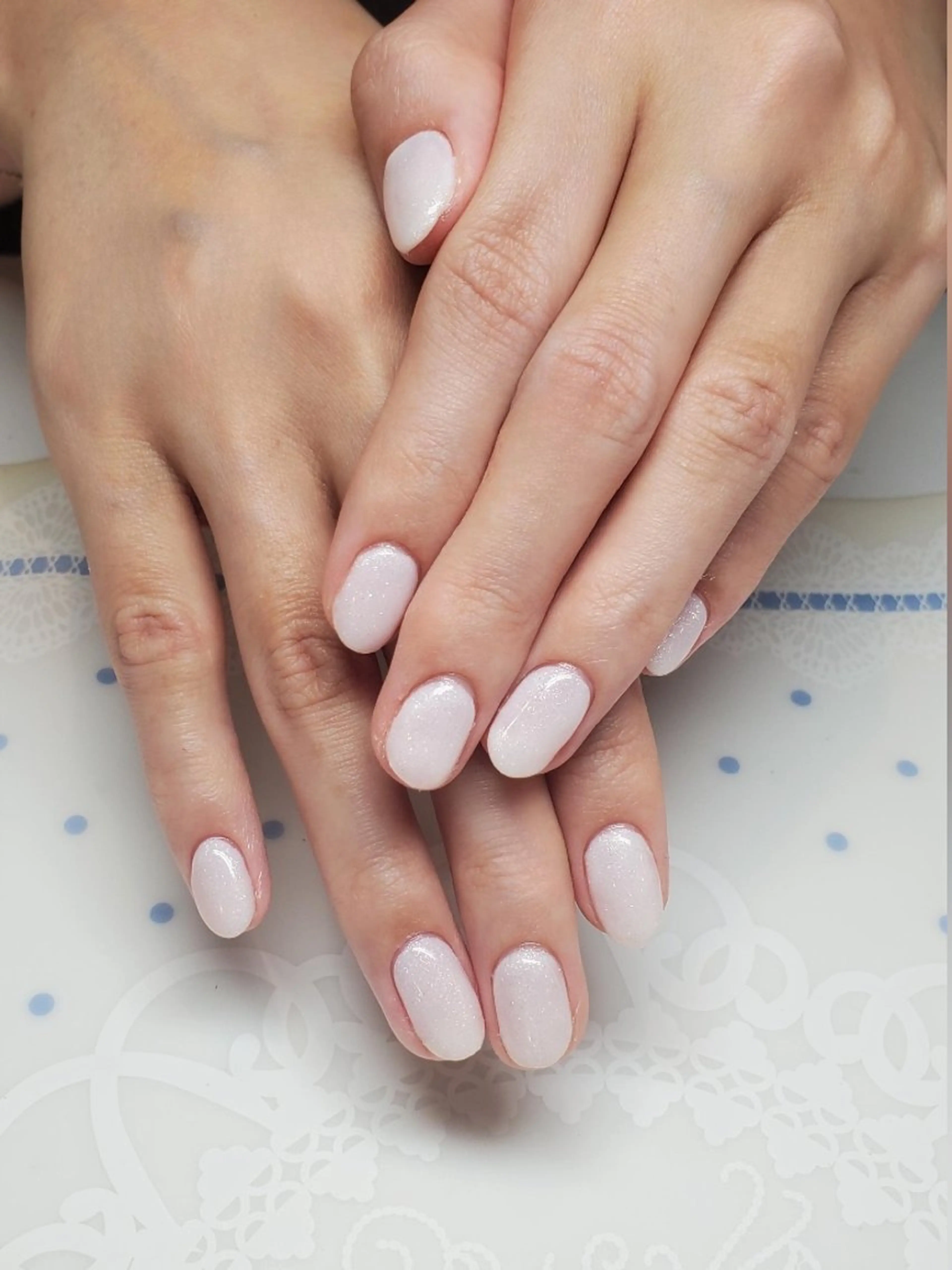 ネイル ホワイト ハンドネイル *.Nail/arc M.Nana.*のネイルデザイン