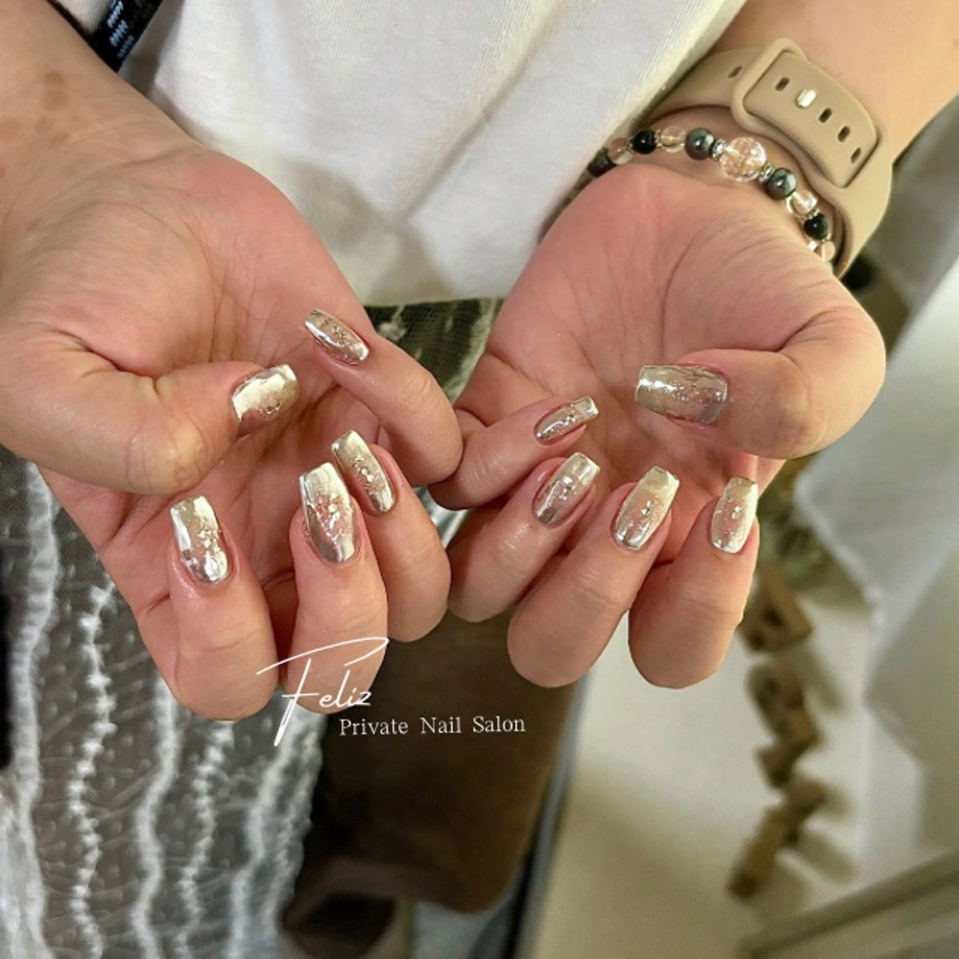 ネイル 持ち込み ハンドネイル ハンドケア Feliz所属・Feliz 楽しいネイルサロンのネイルデザイン