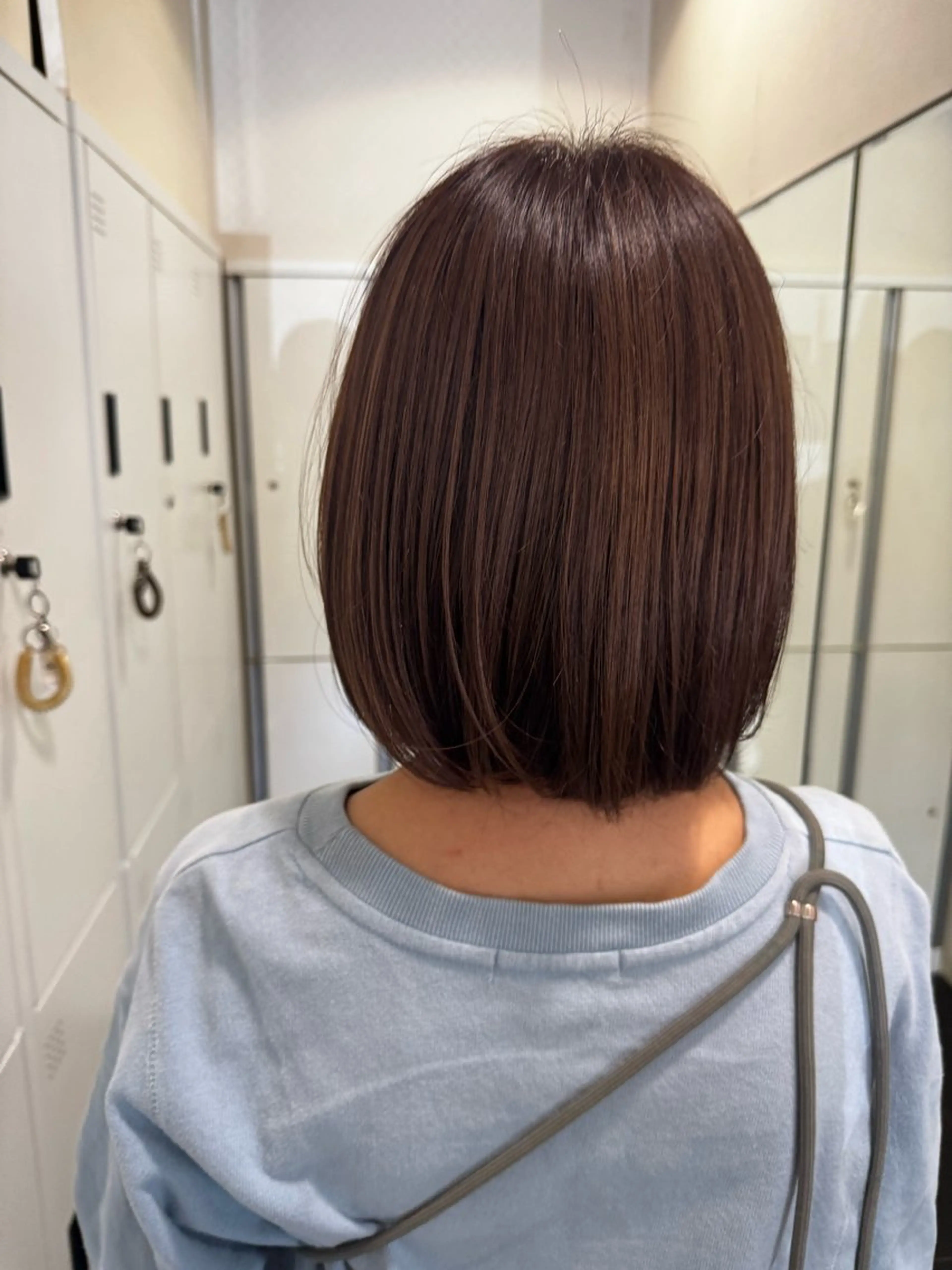 ショート 艶カラー/ベージュ カラー/tuburaのヘアスタイル