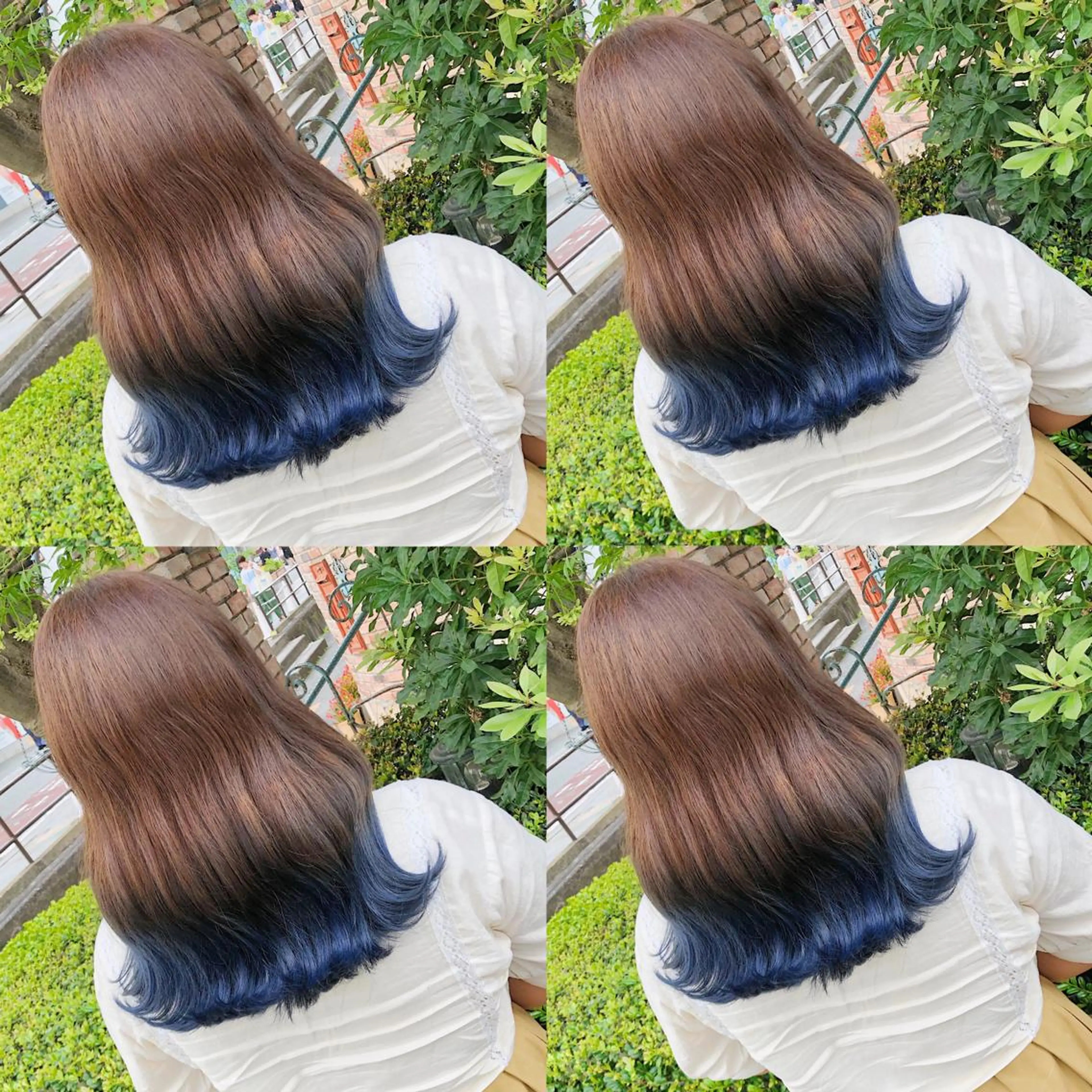 ロング カラー ヘアアレンジ キッズ ヘアカラー トリートメント ヘアセット 💟Chloe原宿店 🩶ハイトーンのヘアスタイル