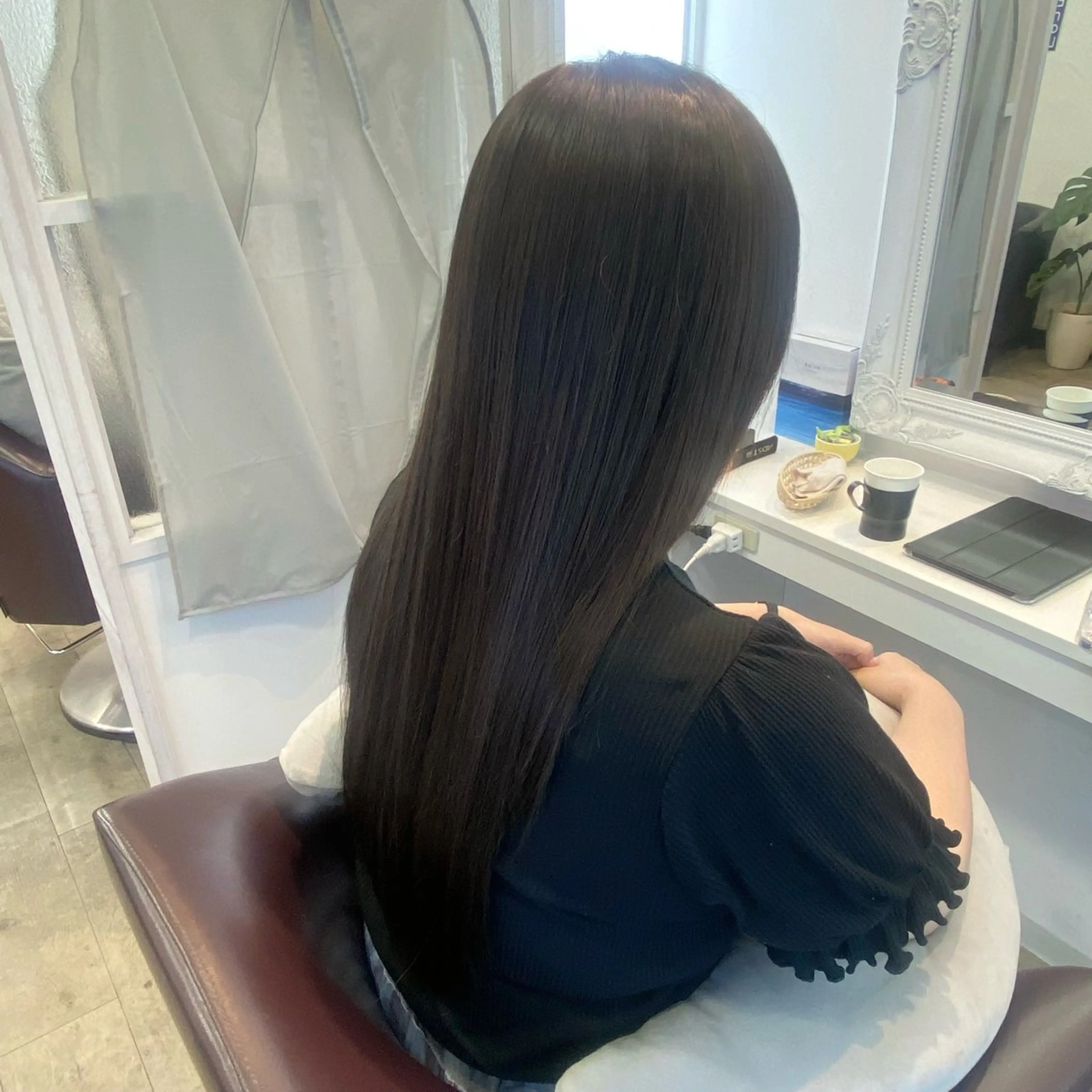 ロング カラー 透明感カラー グレージュ オリーブグレージュ オリーブグレー ヘアカラー 山口 沙織 /大森🪞🎀のヘアスタイル