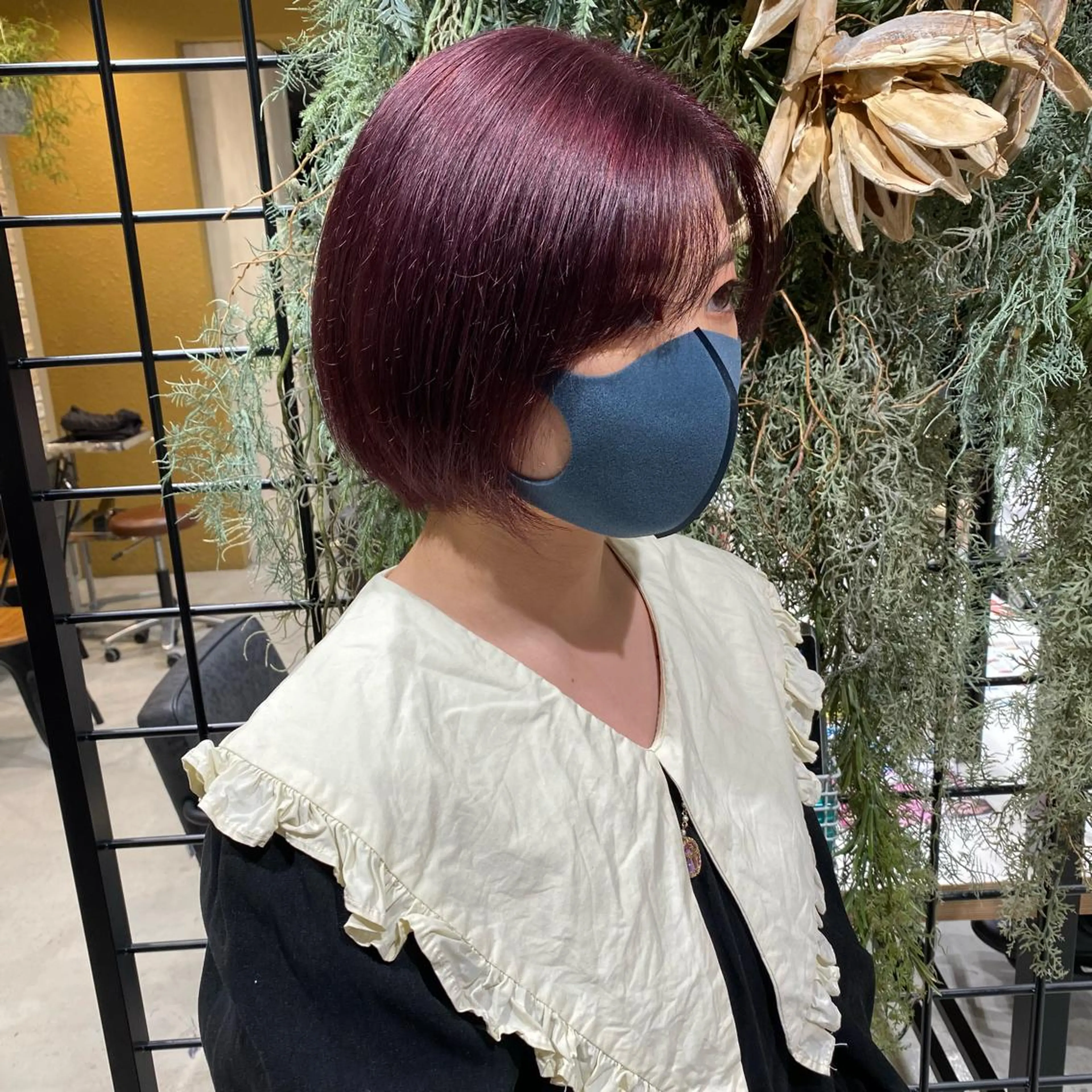カラー ウルフ.クロスパーマ 🖤RYOKAのヘアスタイル