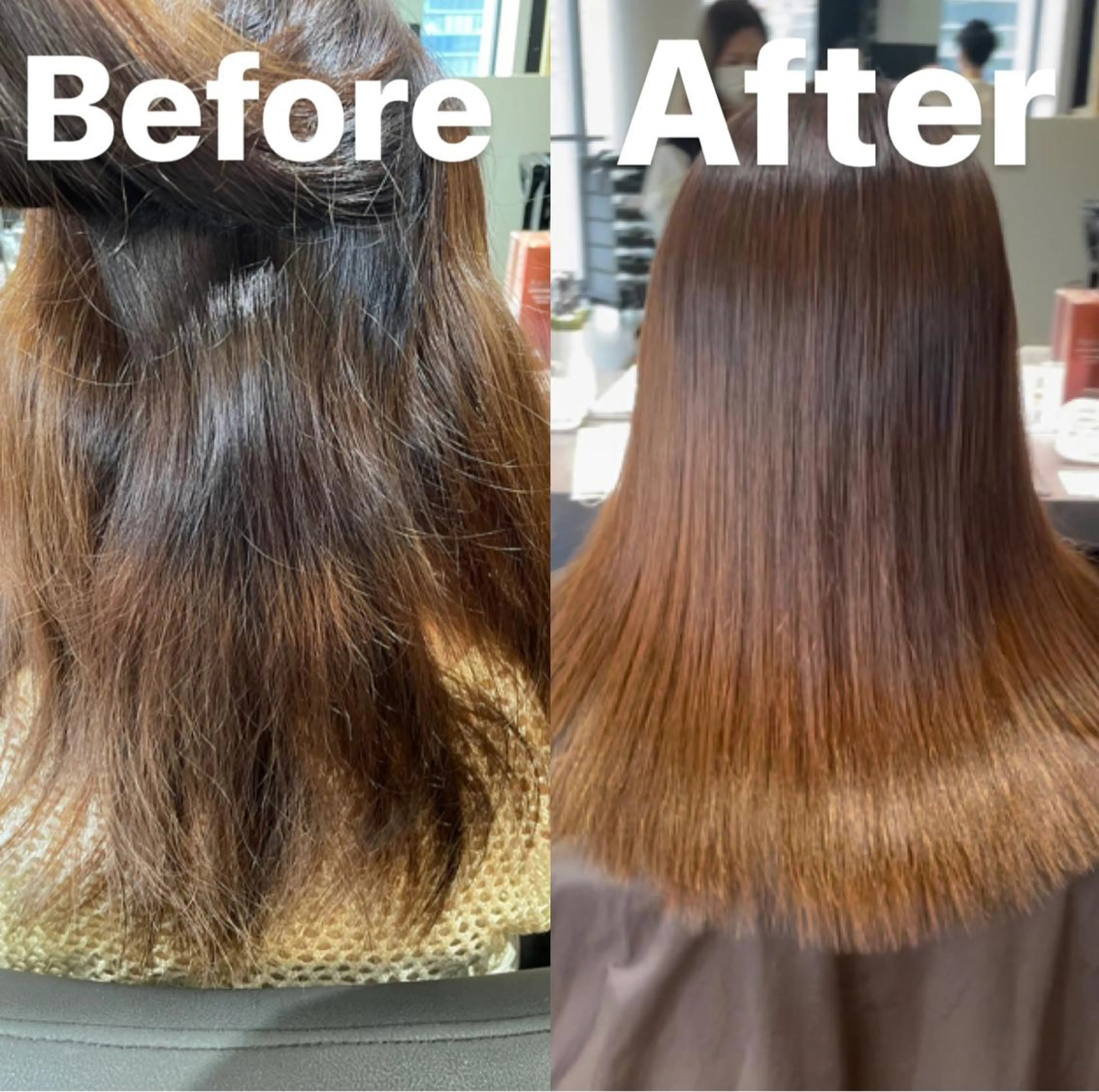 ロング パーマ 酸性ストレート ストレートパーマ カット 縮毛矯正 One By The Ect所属・ショート/脱白髪染め ☆宇﨑悠実のヘアスタイル