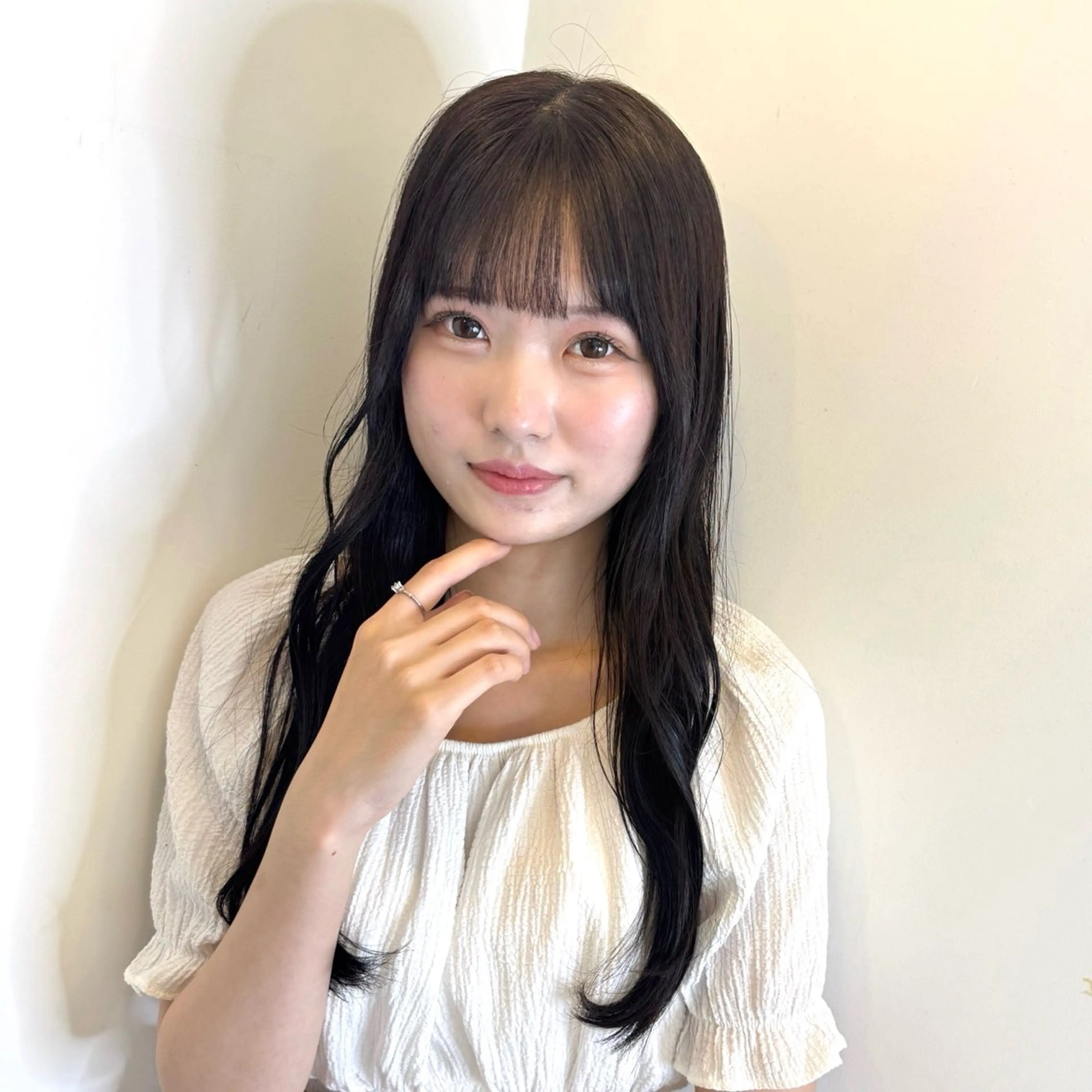 ロング 韓国風ヘア レイヤーカット カット ヘアカラー トリートメント ヘアセット 髪質改善/ボブ /韓国/erikoのヘアスタイル