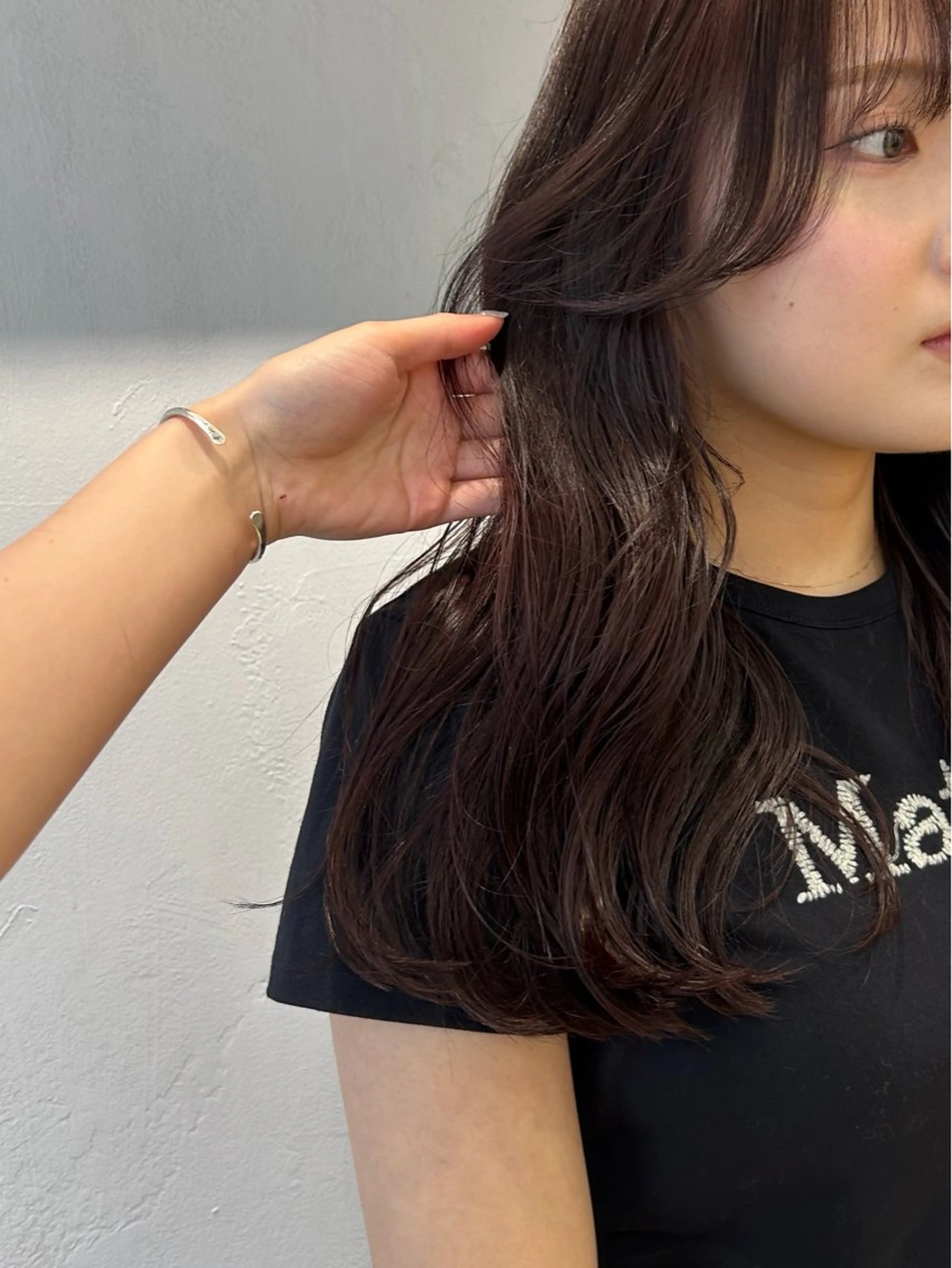 セミロング カラー カット ヘアカラー じゅわっと暖色カラー 🍊Moemiのヘアスタイル