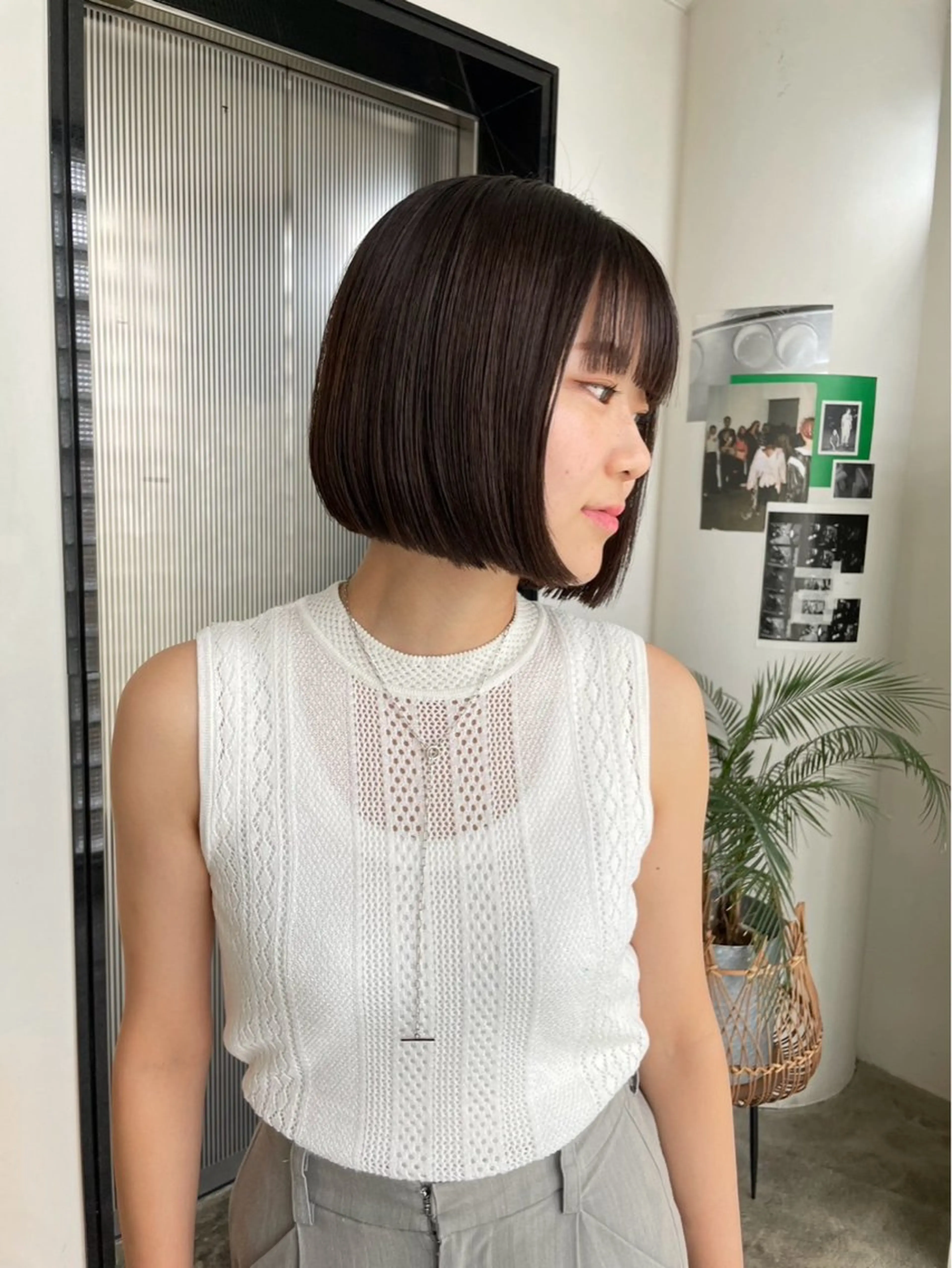 ショート ボブ オリーブ/ ナカミネアキナのヘアスタイル