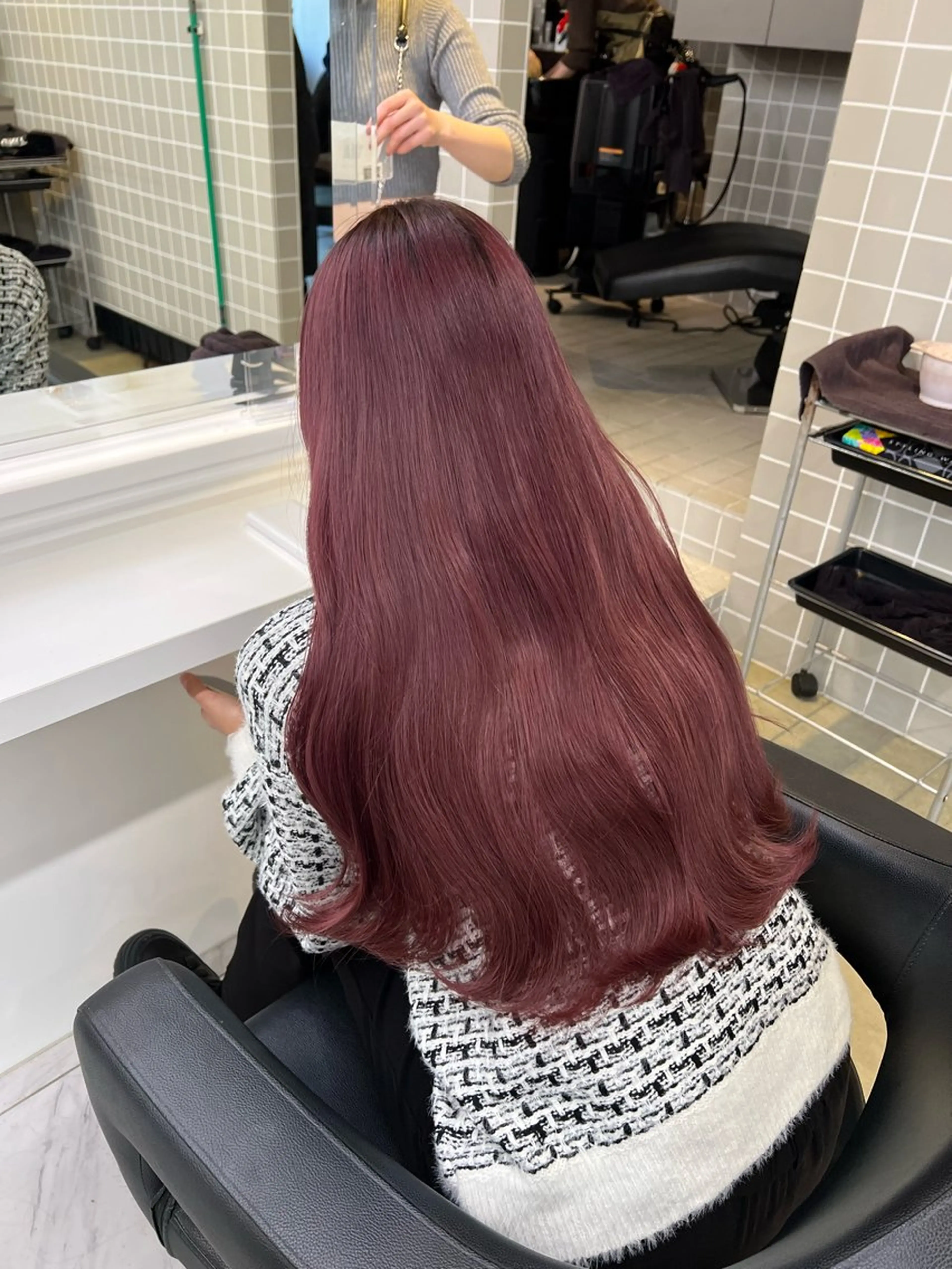 カラー パーマ ヘアアレンジ メンズ ヘアカラー 🤍レイヤーカット/ ベージュヘア🤍のヘアスタイル