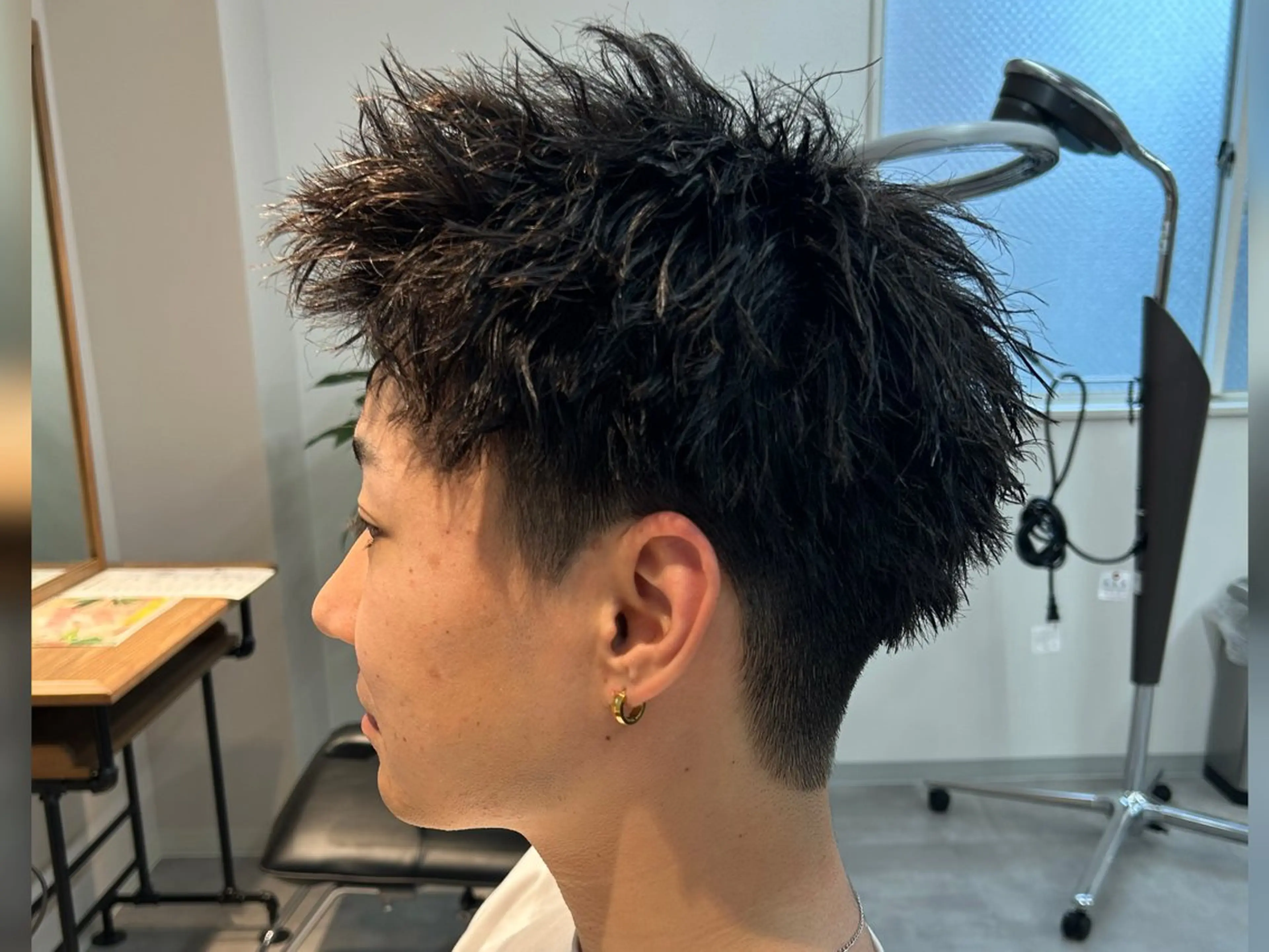 メンズ スパイキーショート 保立/メンズカット 千葉駅フェザーパーマのヘアスタイル