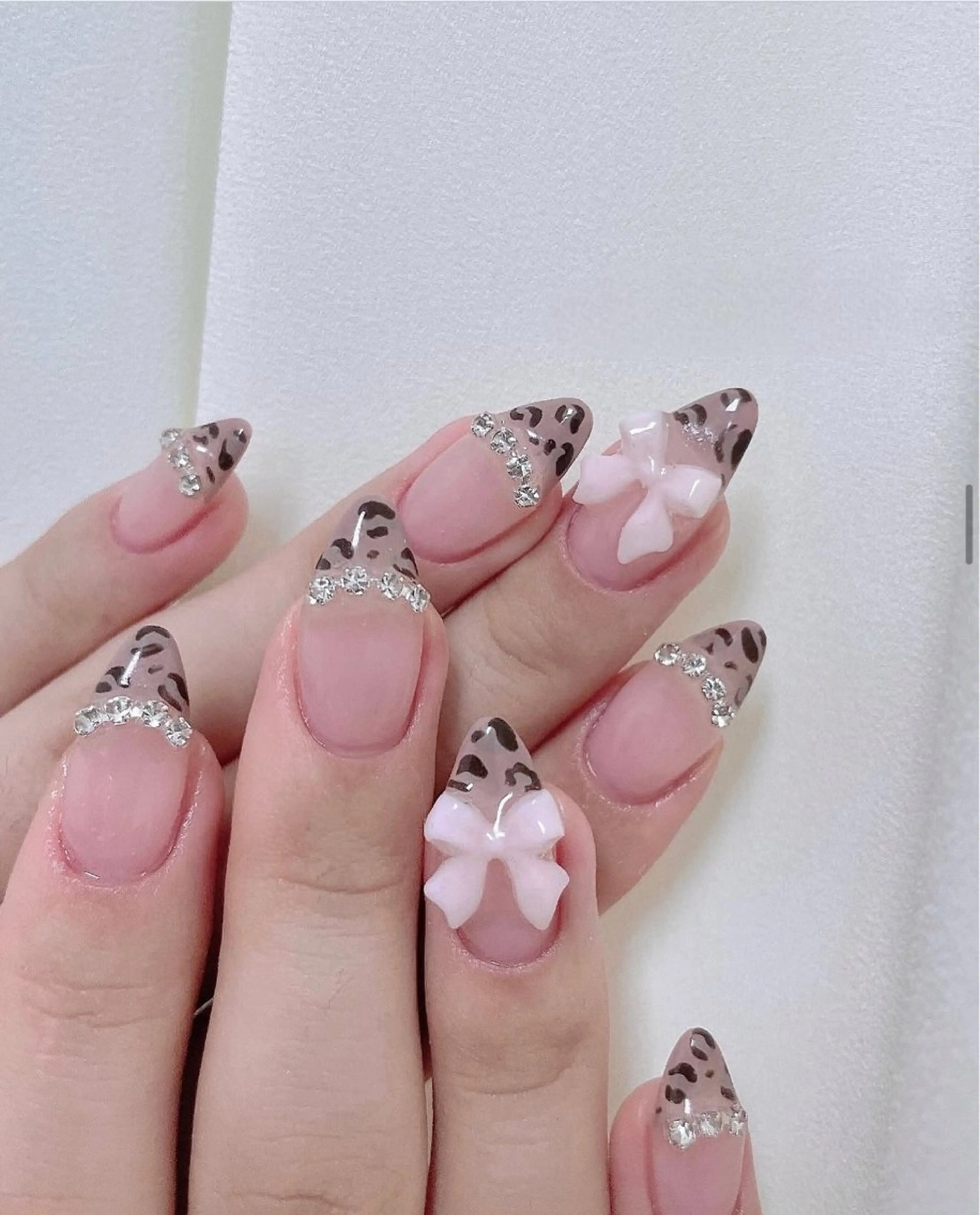 ネイル アニマル柄 オーロラネイル チークネイル フラッシュネイル ジェルネイル ハンドネイル T.A Nail Salonのネイルデザイン