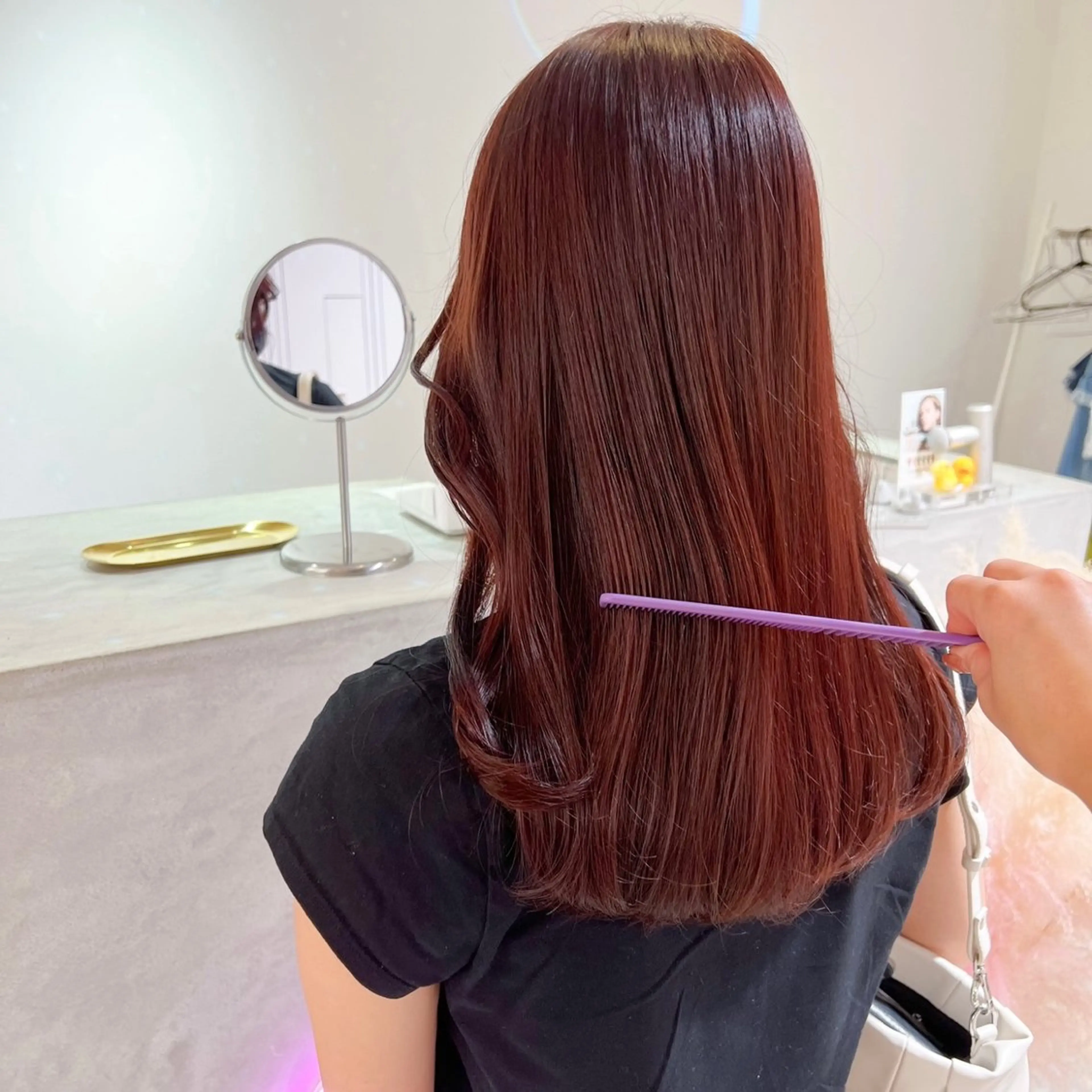 ロング カラー ヘアカラー トリートメント 🎀ダブルカラー/ ピンク×ガーリー🎀のヘアスタイル