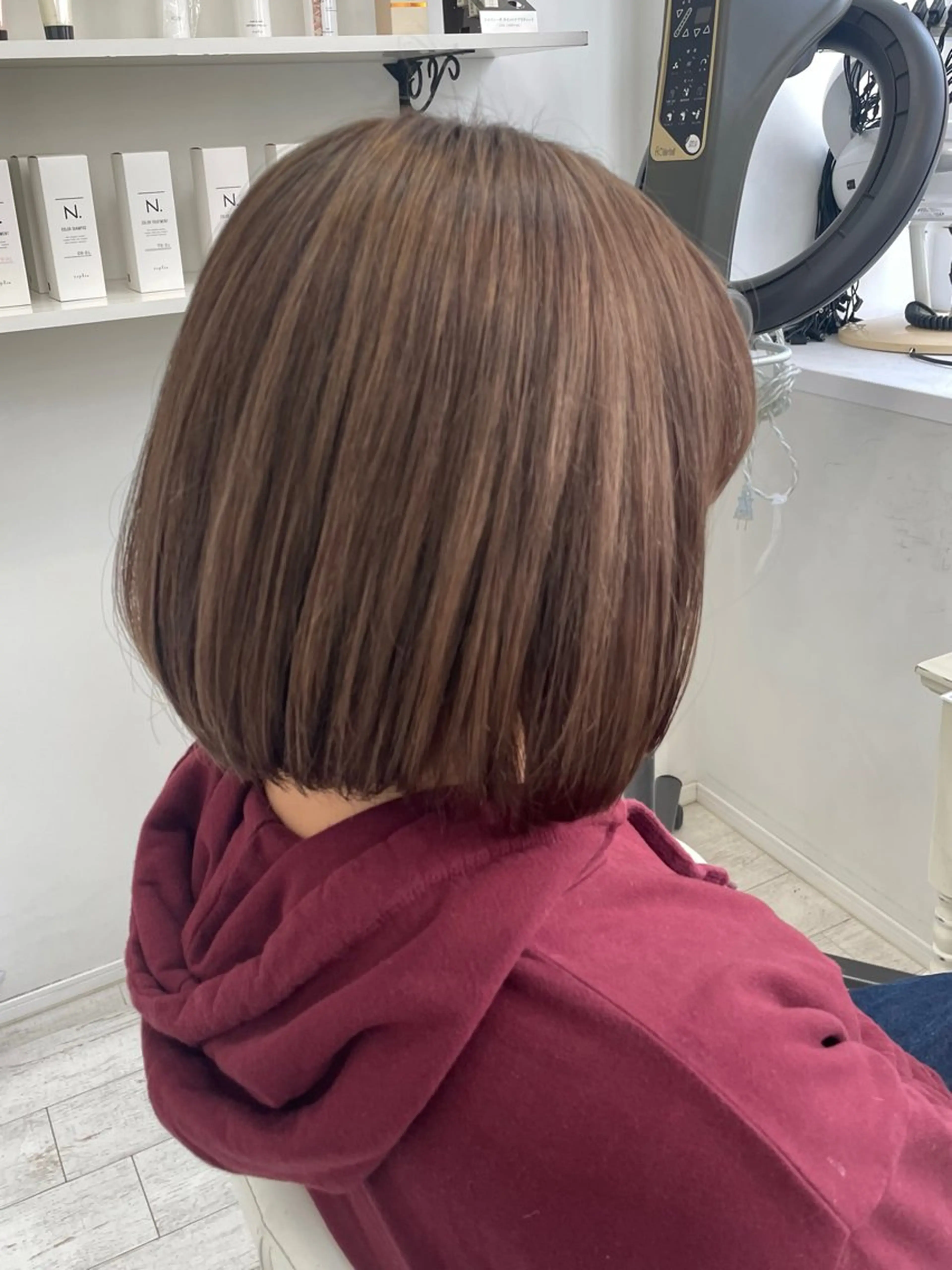 ショート カット ヘアカラー 新籾 尚哉のヘアスタイル