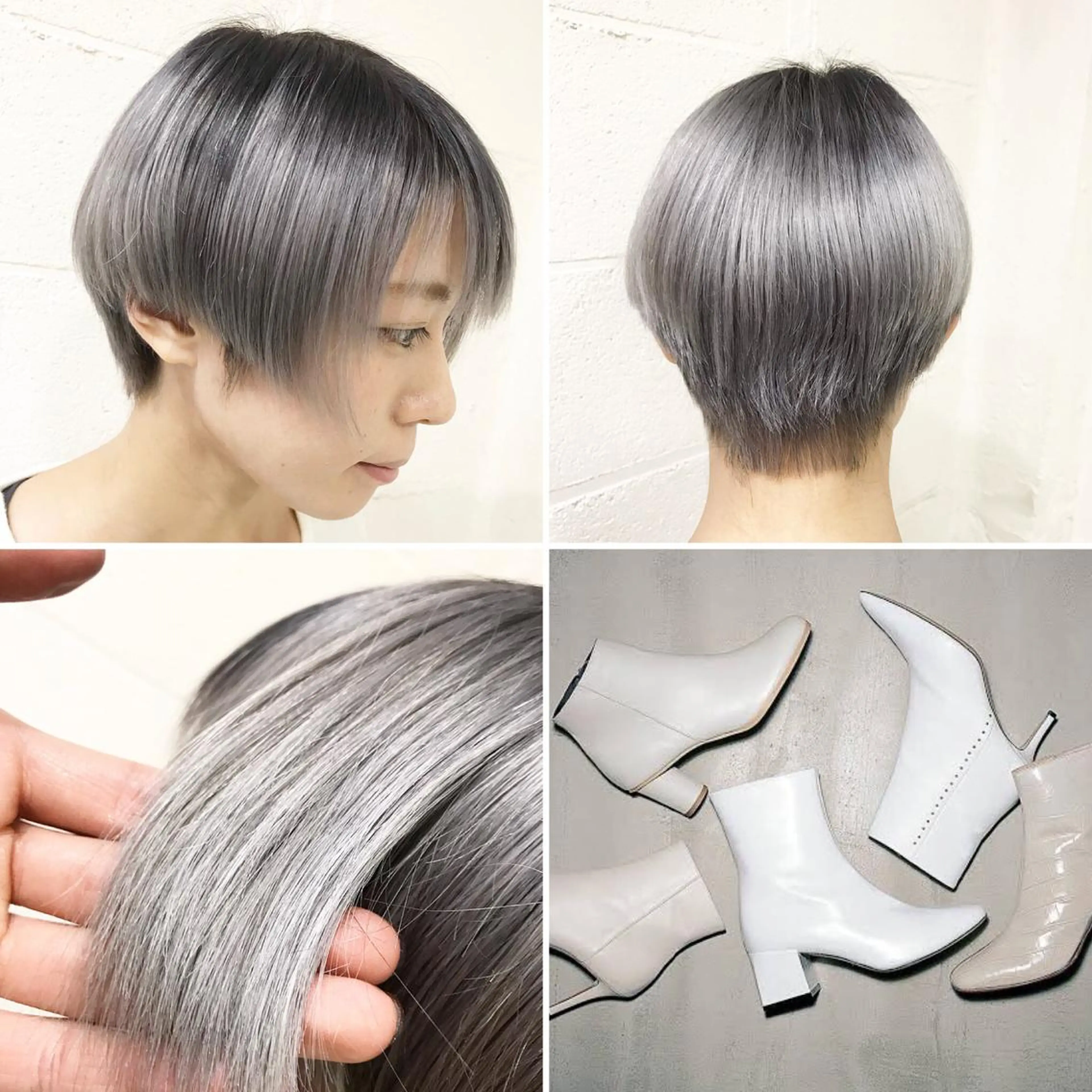 ショート カラー ブリーチ ケアブリーチ ヘアカラー トリートメント "PEPPU "所属・派手髪、ハイトーン ショートヘアShinのヘアスタイル