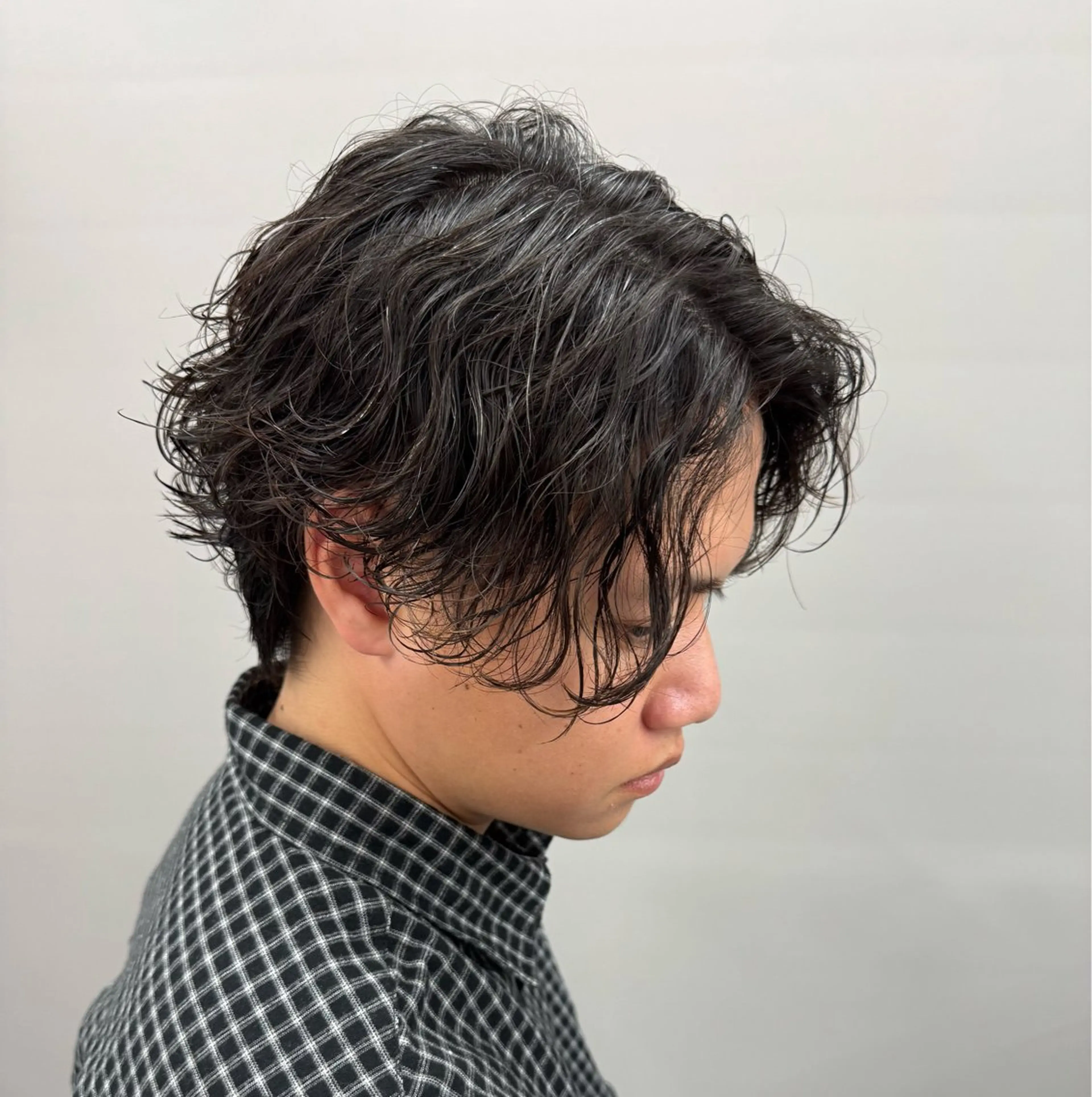 パーマ メンズ カット パーマ 金子勇希🔥パーマ 比率90%以上🔥のヘアスタイル