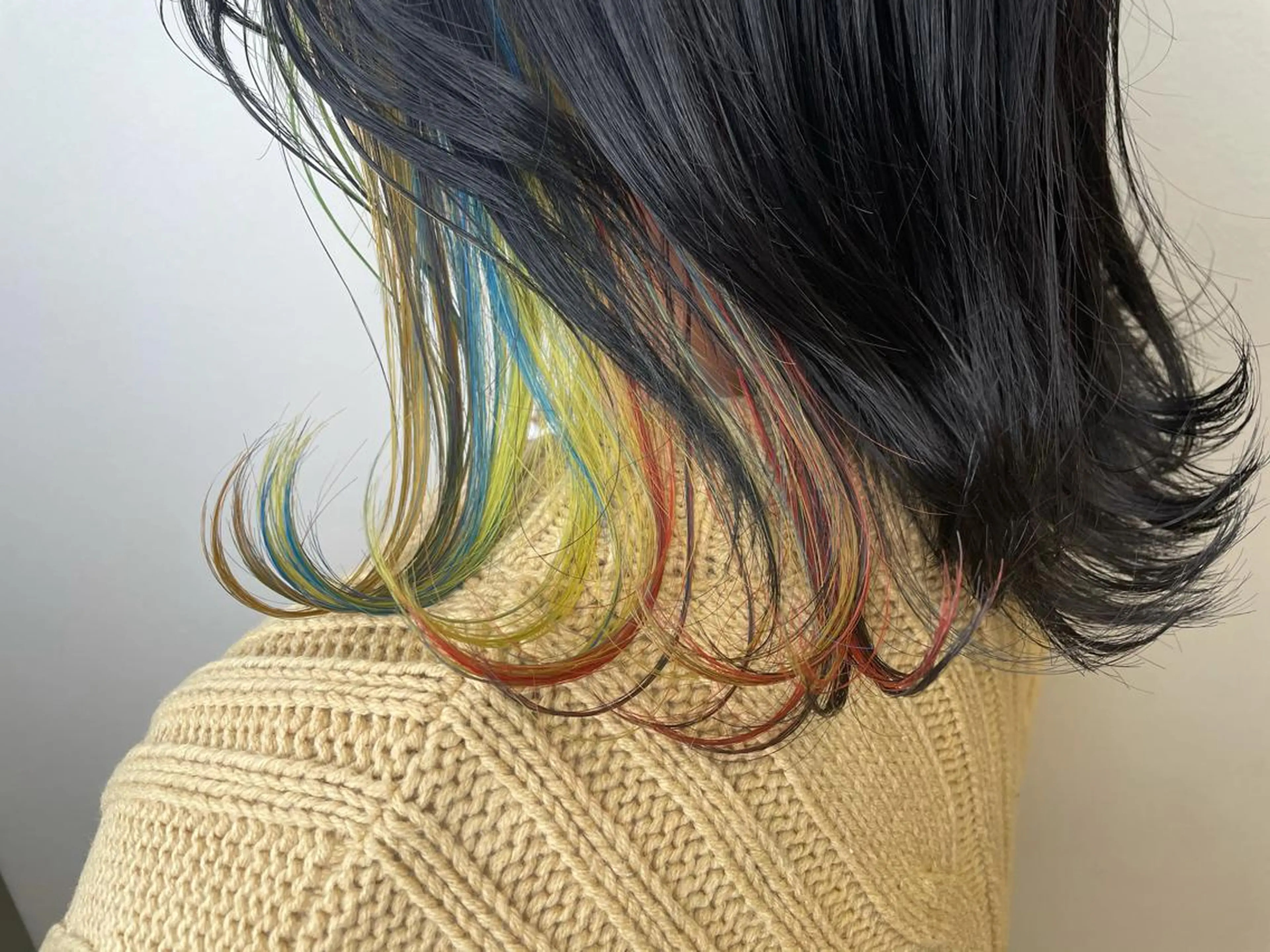 ミディアム カラー インナーカラー ユニコーンカラー ヘアカラー トリートメント IORI #韓国ヘア#髪質改善のヘアスタイル