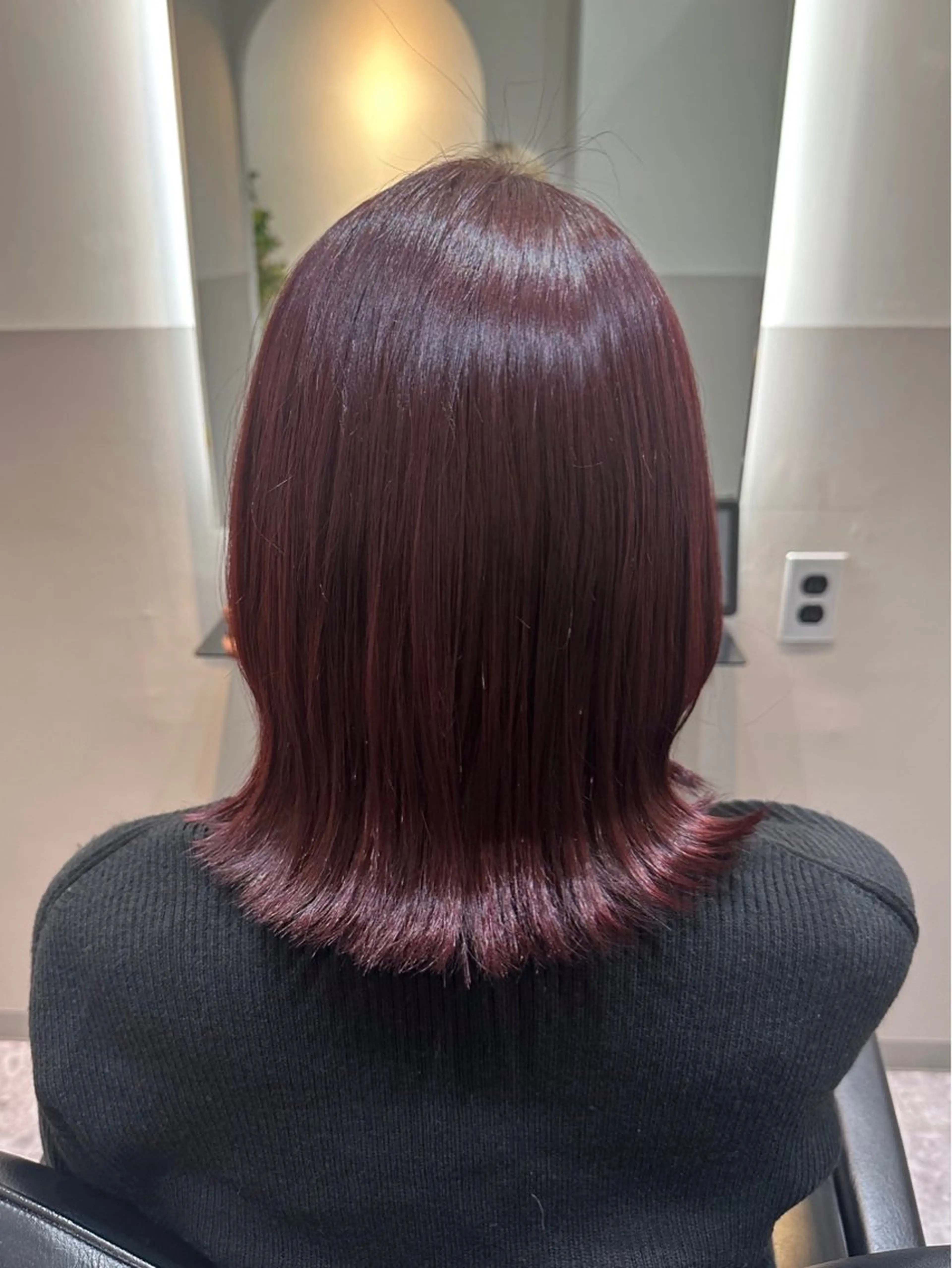 ミディアム カラー カット ヘアカラー トリートメント 🪞個室サロン/韓国 艶髪/keito🪞のヘアスタイル