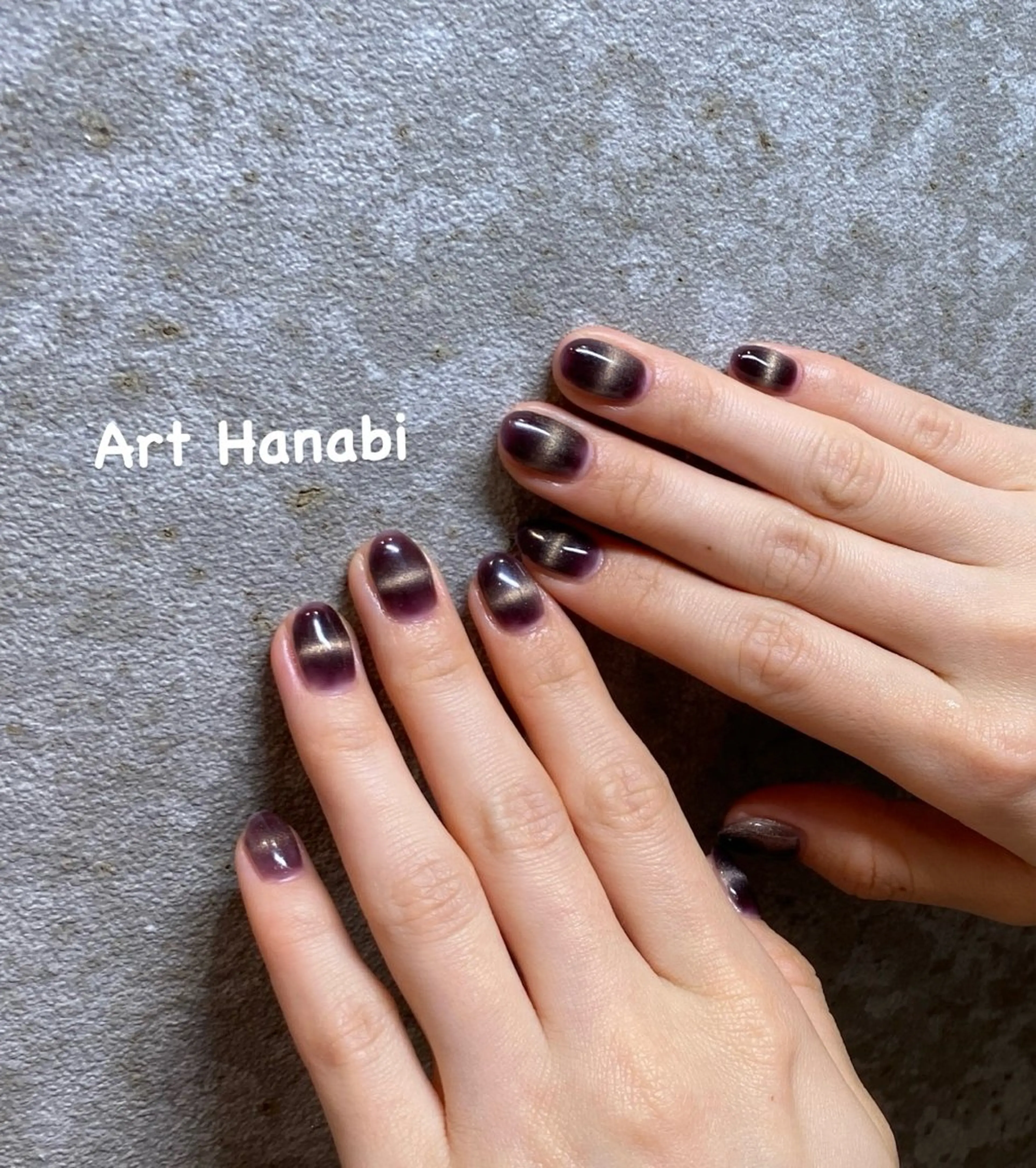 ネイル ジェルネイル マグネットネイル ハンドネイル ハンドケア Art Hanabi所属・Art Hanabi ミリのネイルデザイン