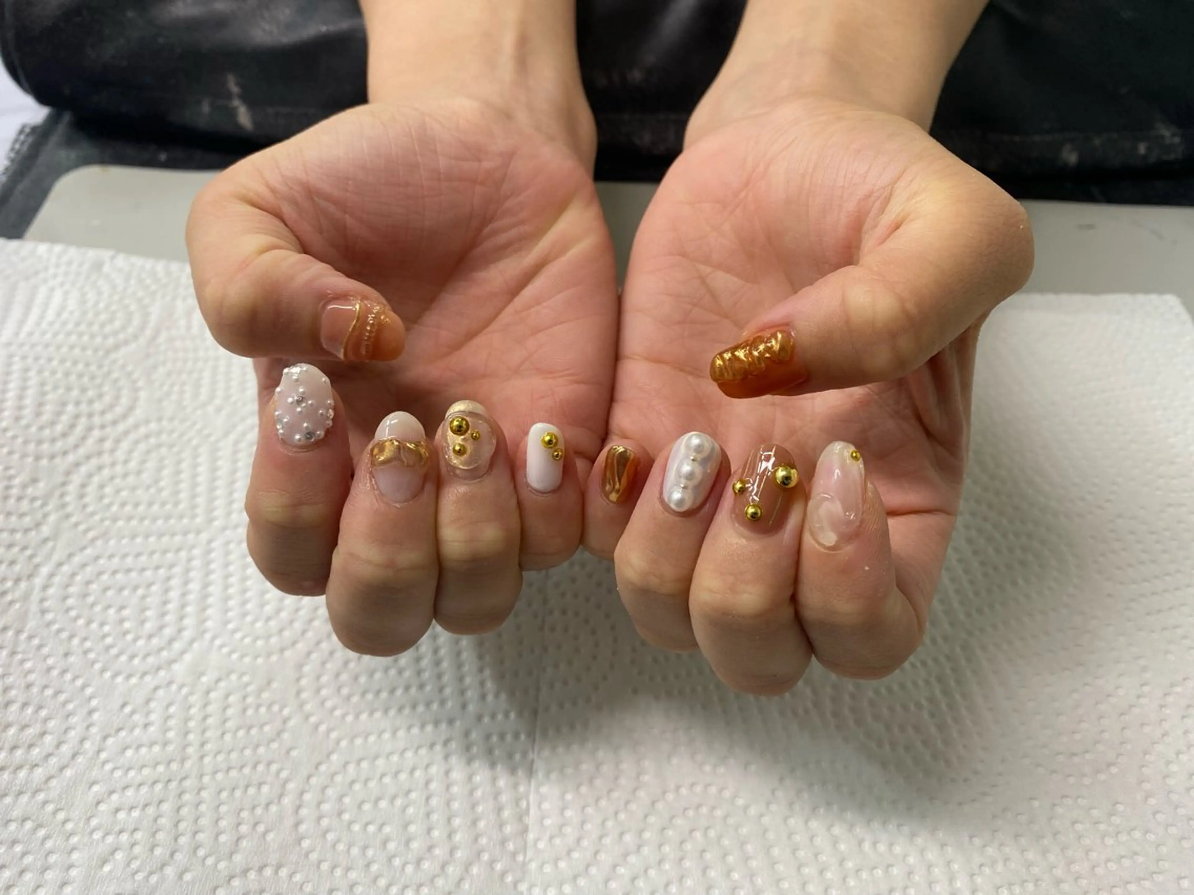 ネイル 持ち込み ニュアンスネイル free nail所属・K. Mのネイルデザイン