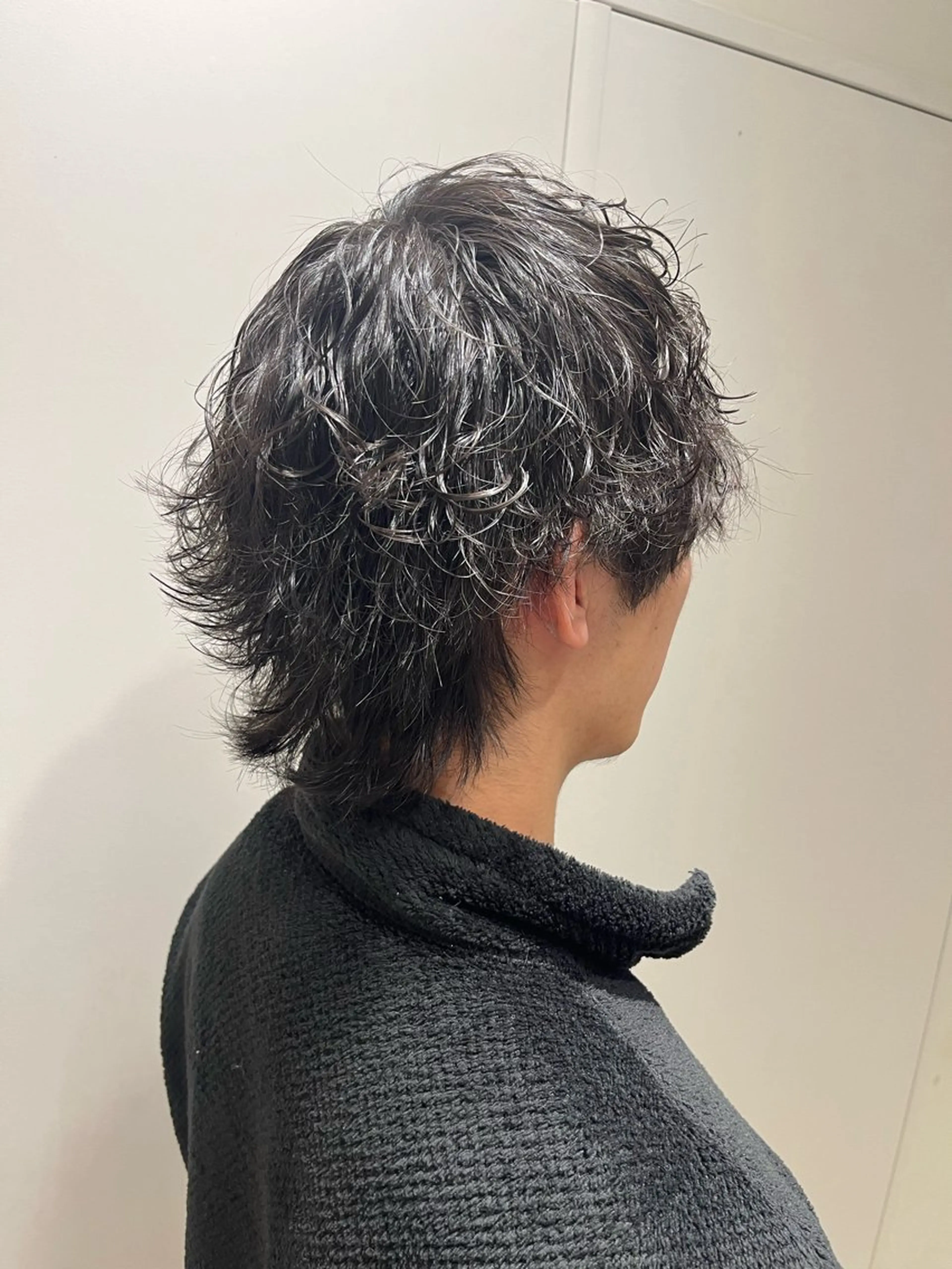 メンズ メンズパーマ メンズウルフカット ウルフカット 吉松 大輝のヘアスタイル