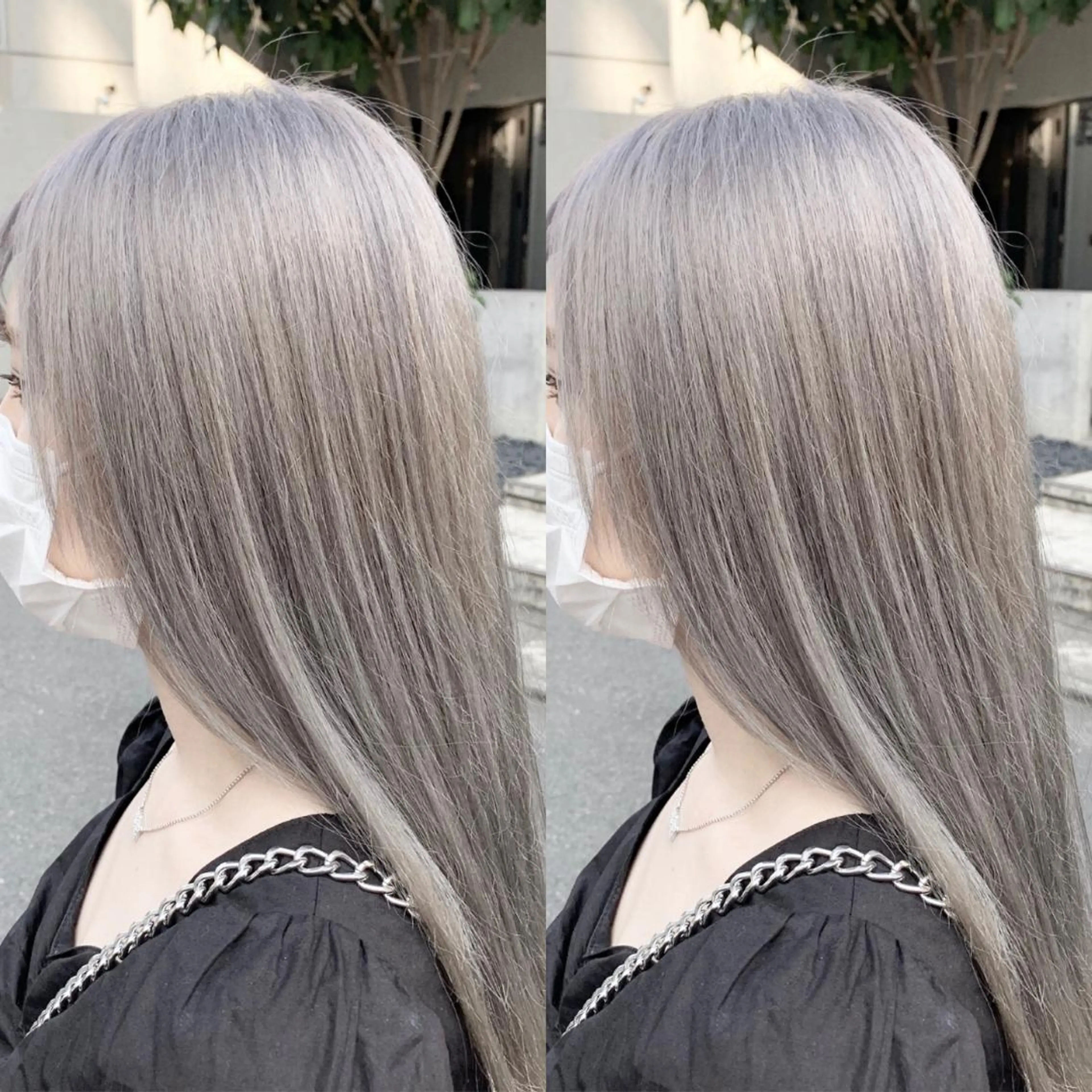 ロング カラー ヘアアレンジ ハイトーン/美髪矯正 🍃大江拓実のヘアスタイル