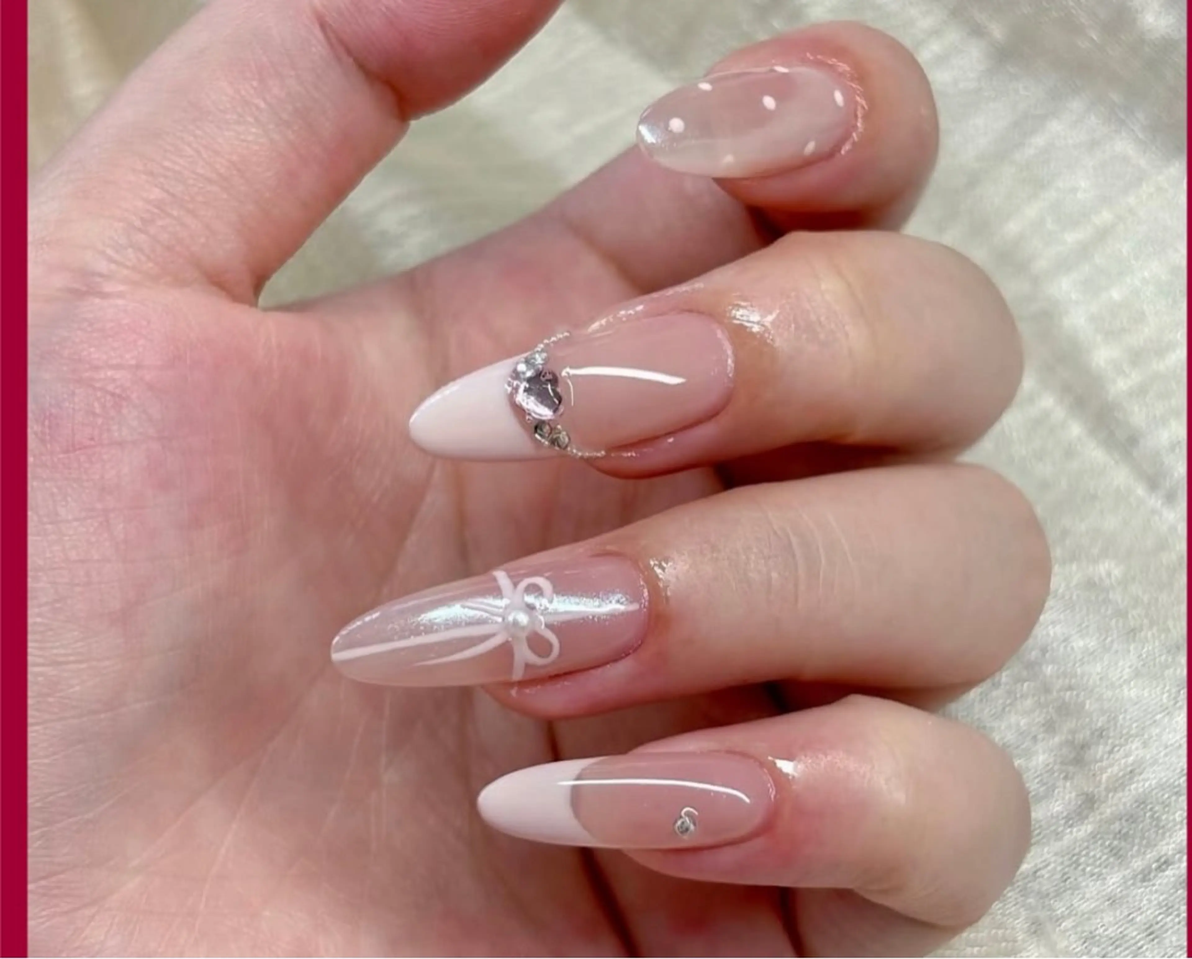 ネイル アートネイル ジェルネイル グラデーション マグネットネイル ニュアンスネイル ハンドネイル Ryu Nail Studio所属・Ryu Nail 新大久保のネイルデザイン