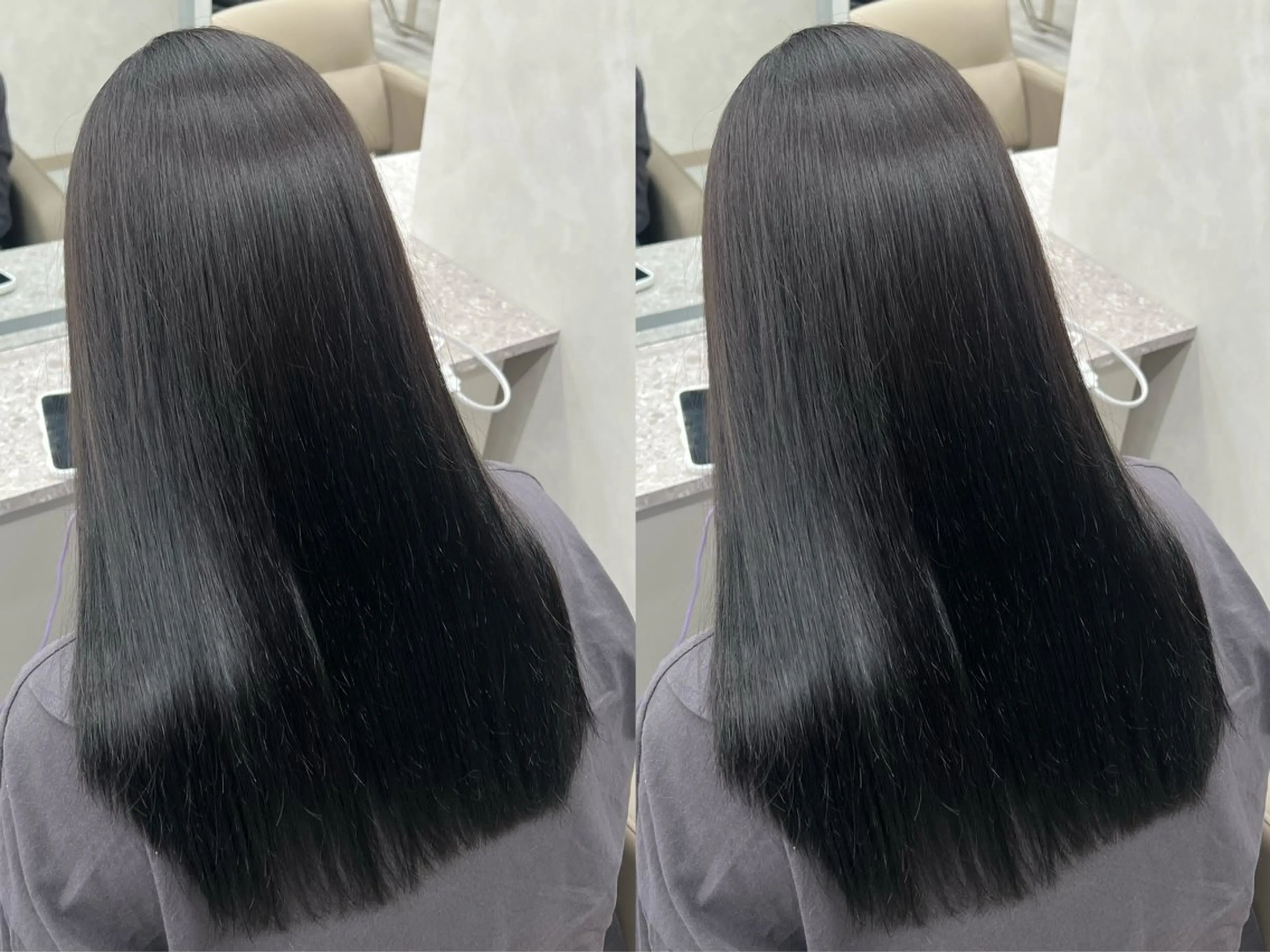 パーマ 縮毛矯正 冬に向けて艶髪カラ ーHarusa🎀のヘアスタイル