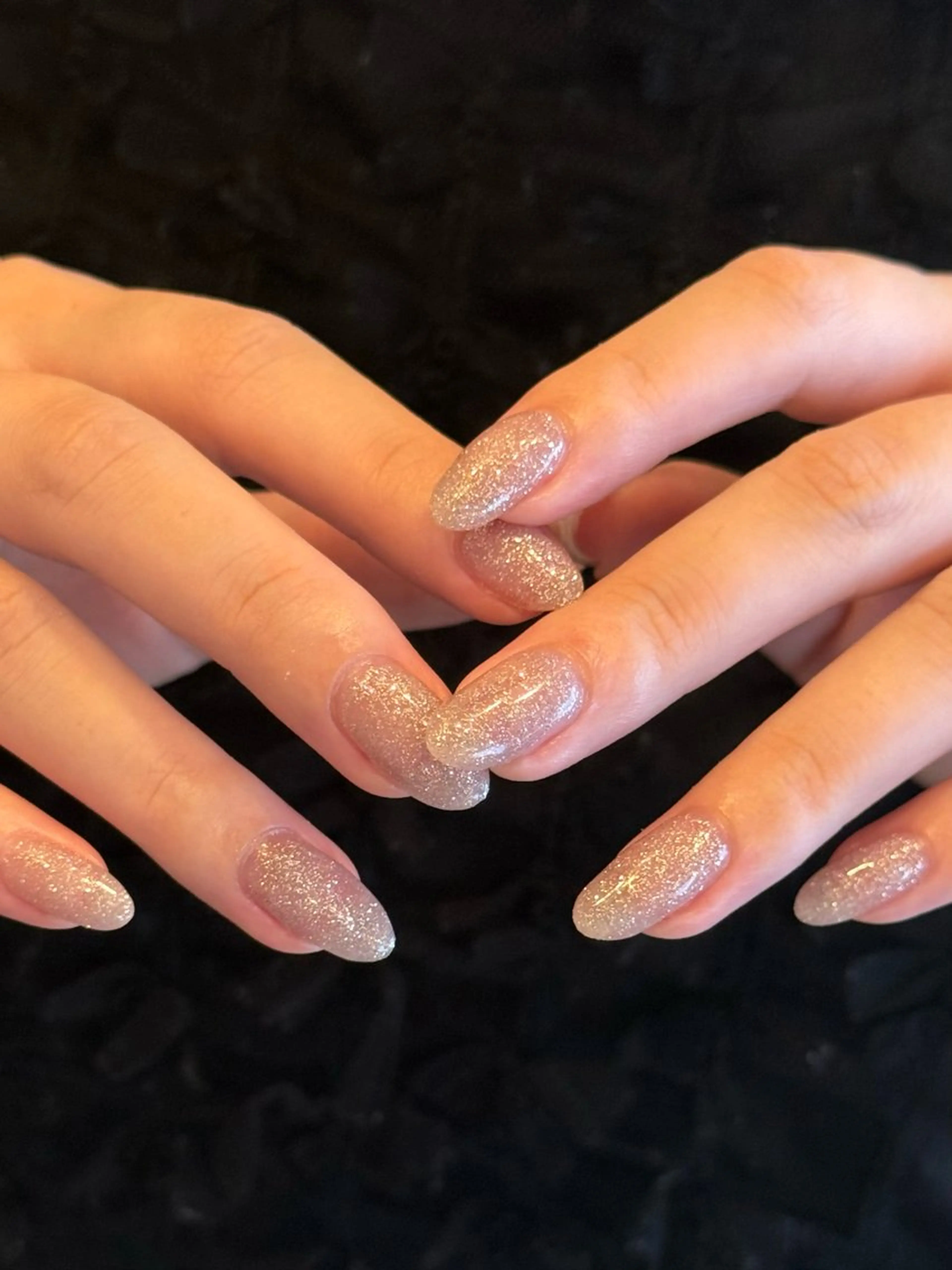 ネイル フラッシュネイル キラキラネイル ピンク ハンドネイル filonnail asukaのネイルデザイン