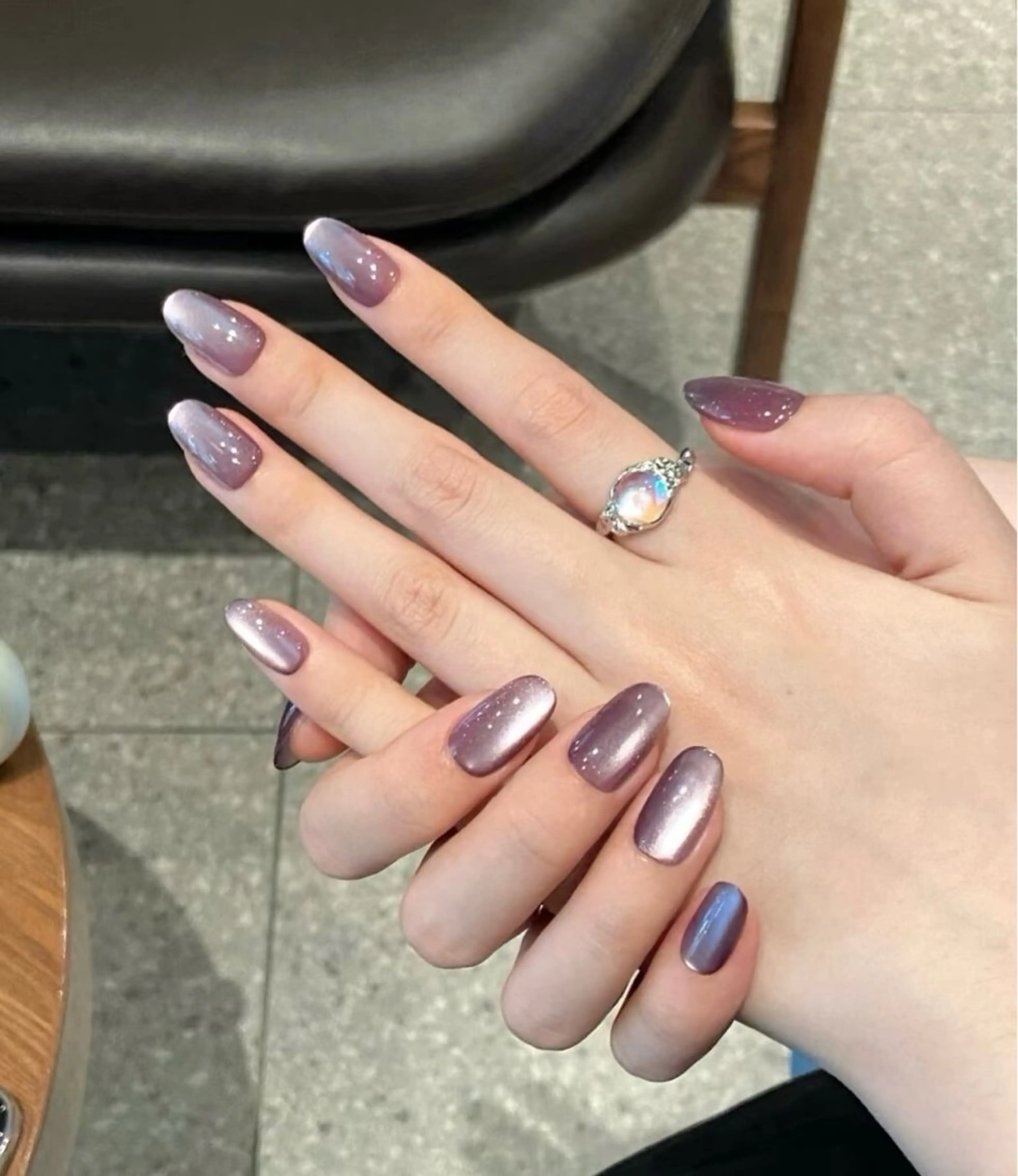 自爪🩷マグネットワンカラー/ミラーワンカラーの写真