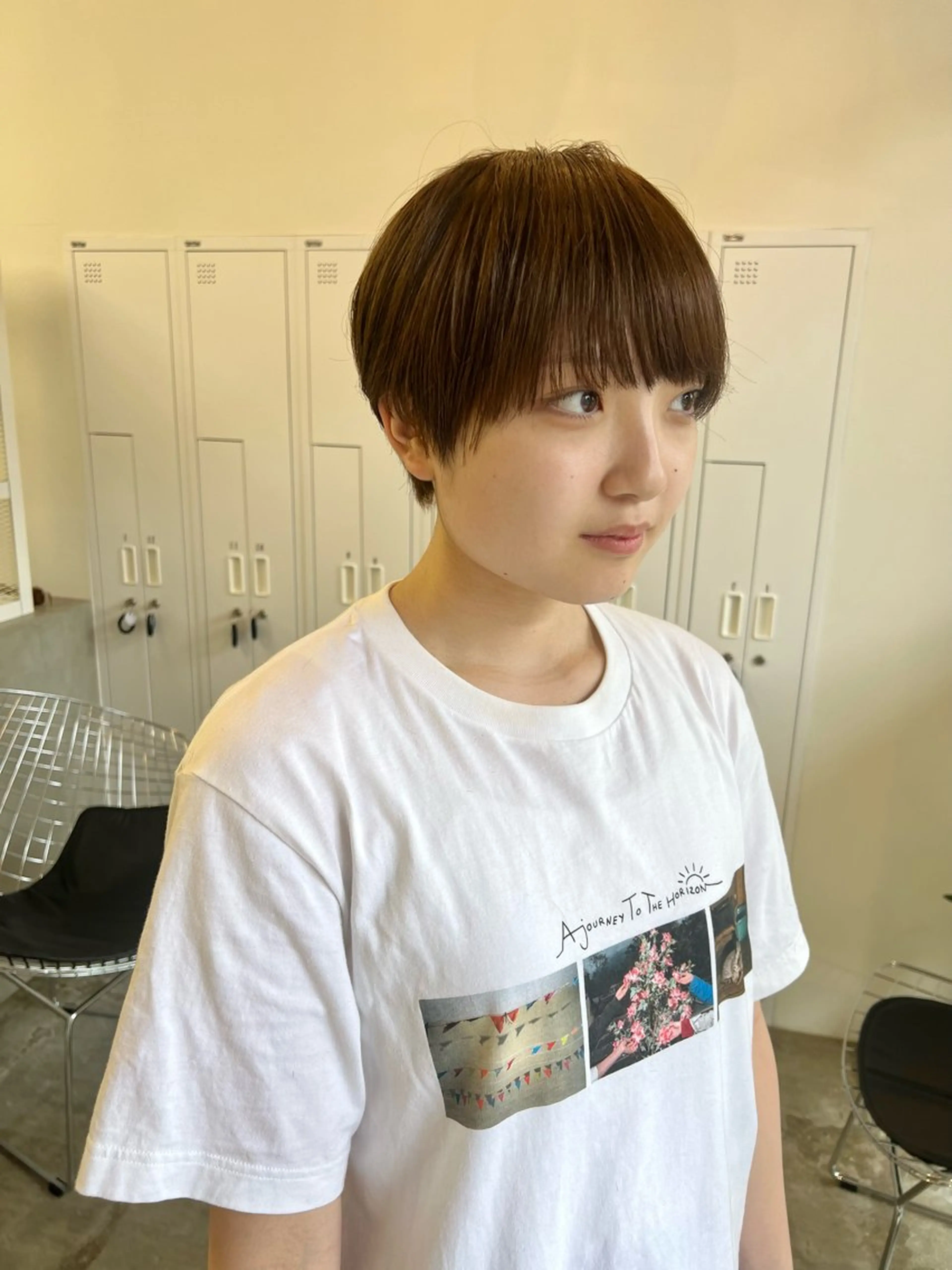 ショート カット ヘアカラー トリートメント 近藤 千裕のヘアスタイル